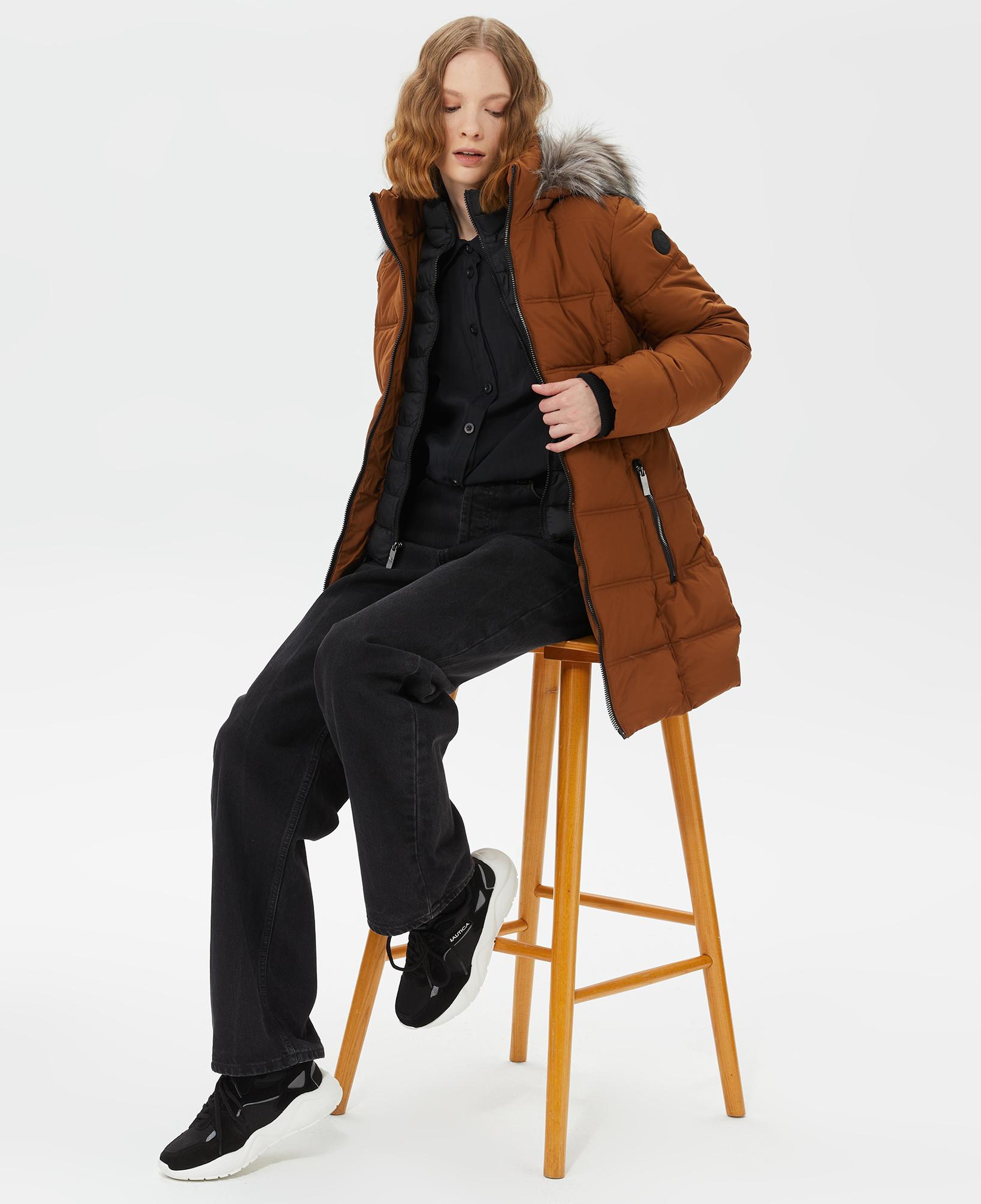 Nautica Kadın Kahverengi Mont