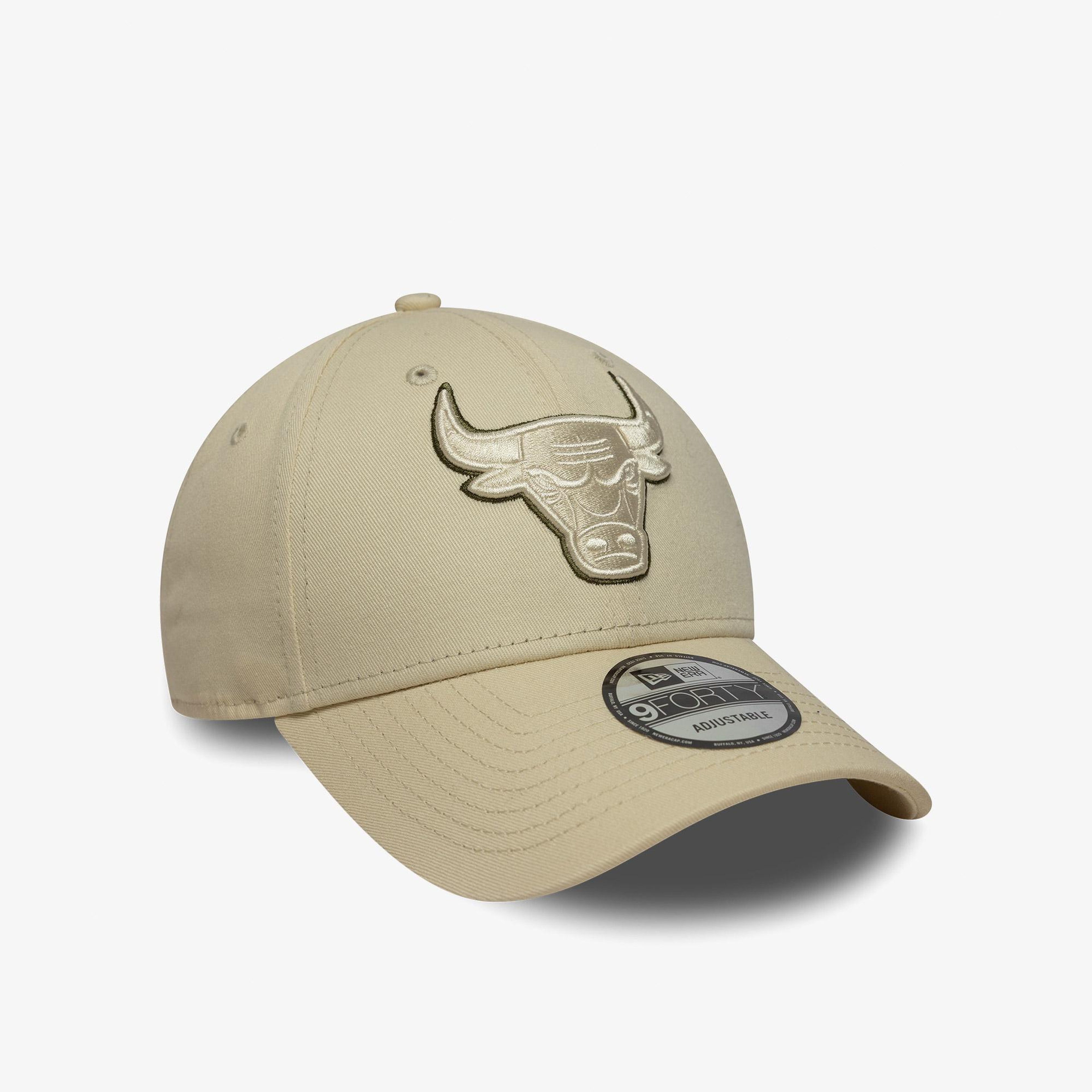 New Era Team Outline 9Forty Chicago Bulls Unisex Bej Şapka