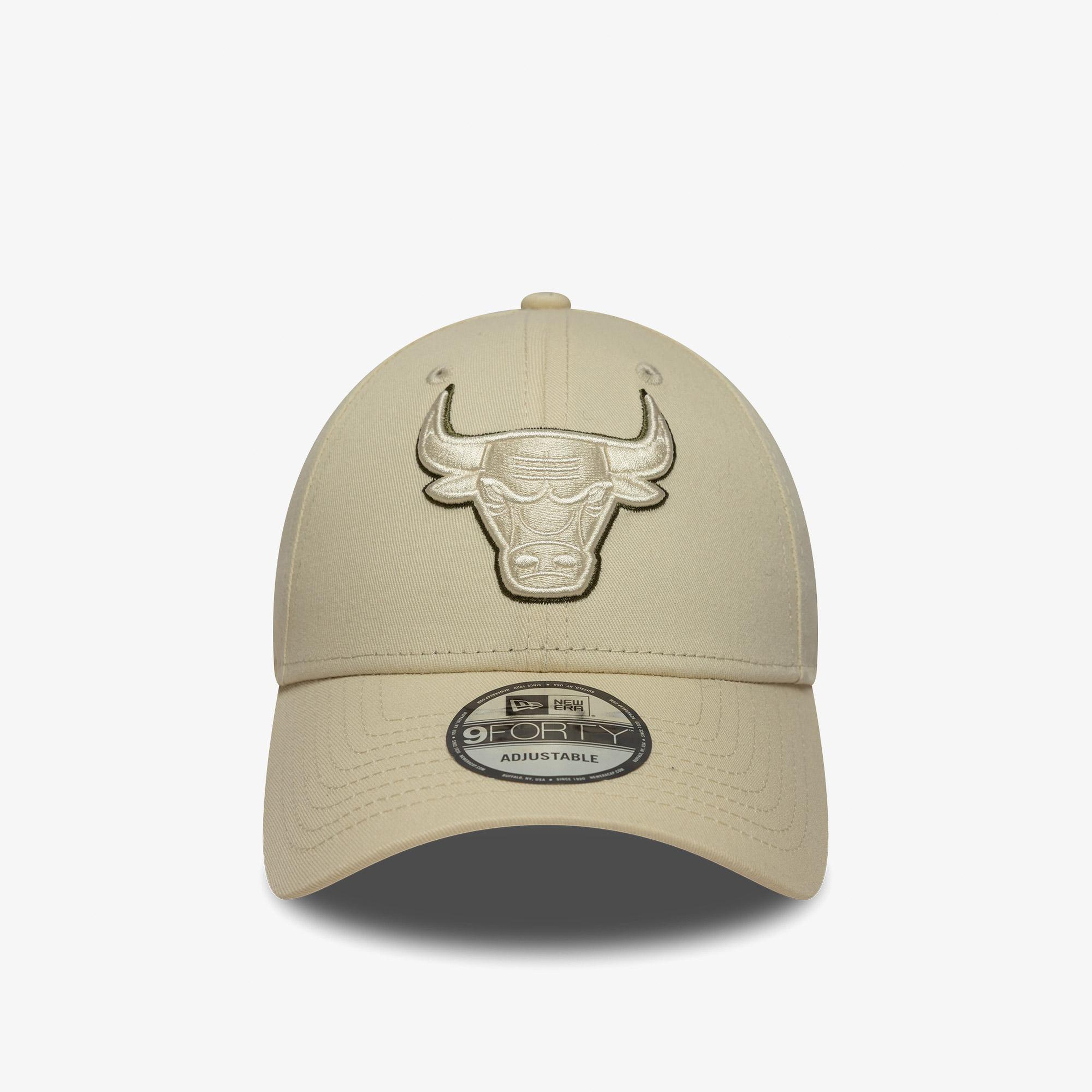 New Era Team Outline 9Forty Chicago Bulls Unisex Bej Şapka