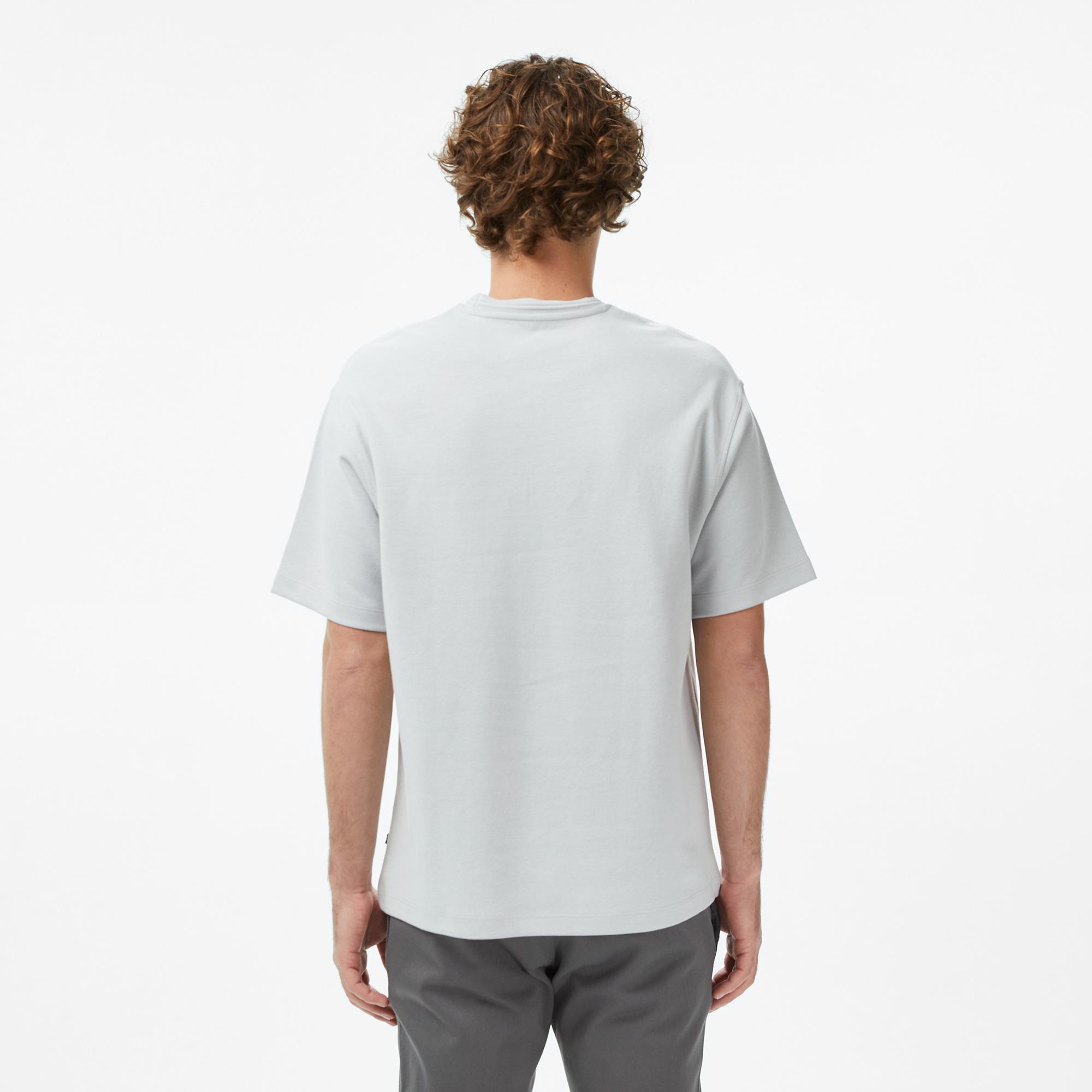 Nautica Erkek Mavi Regular Fit Baskılı T-Shirt