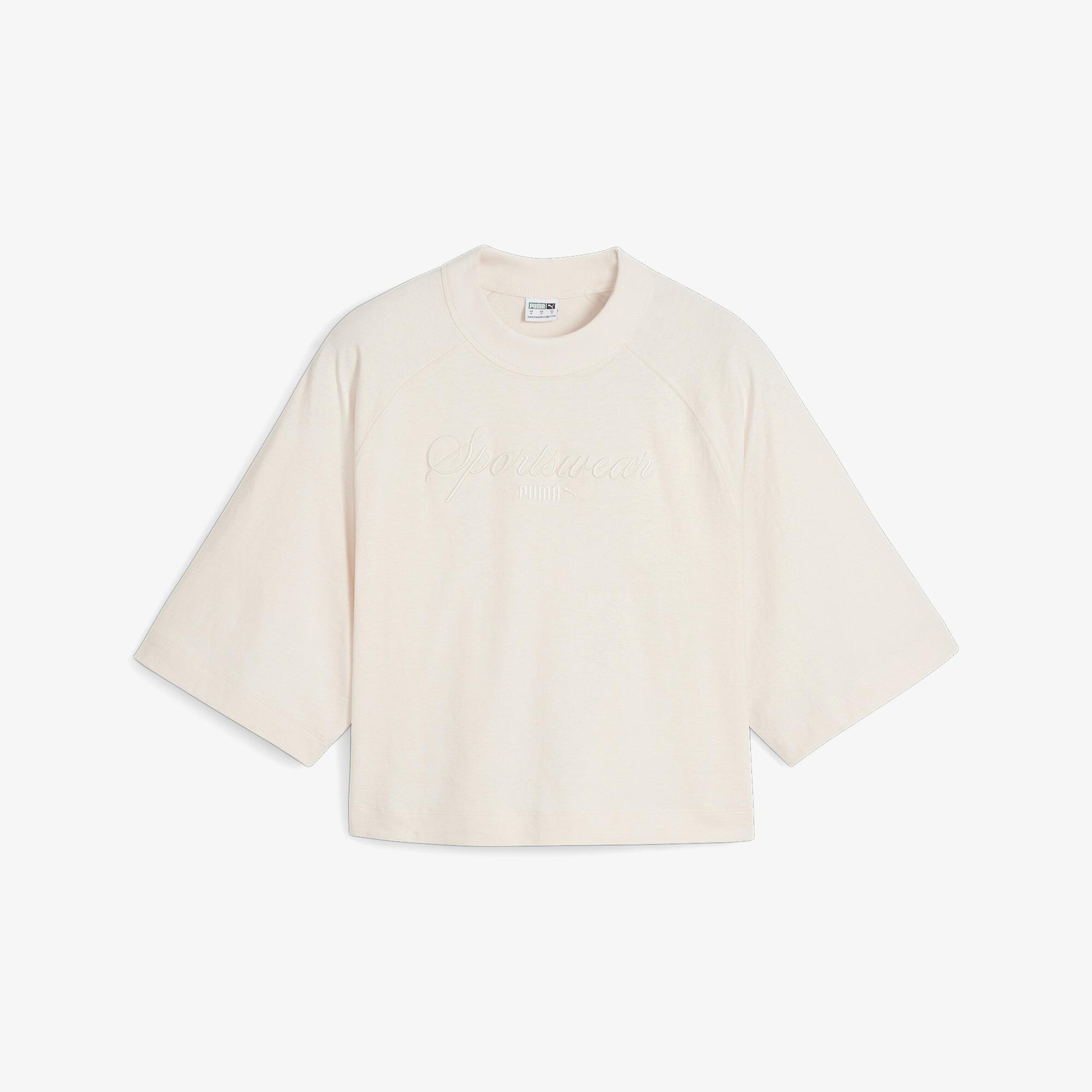 Puma Classics+ Oversized Kadın Pembe T-Shirt