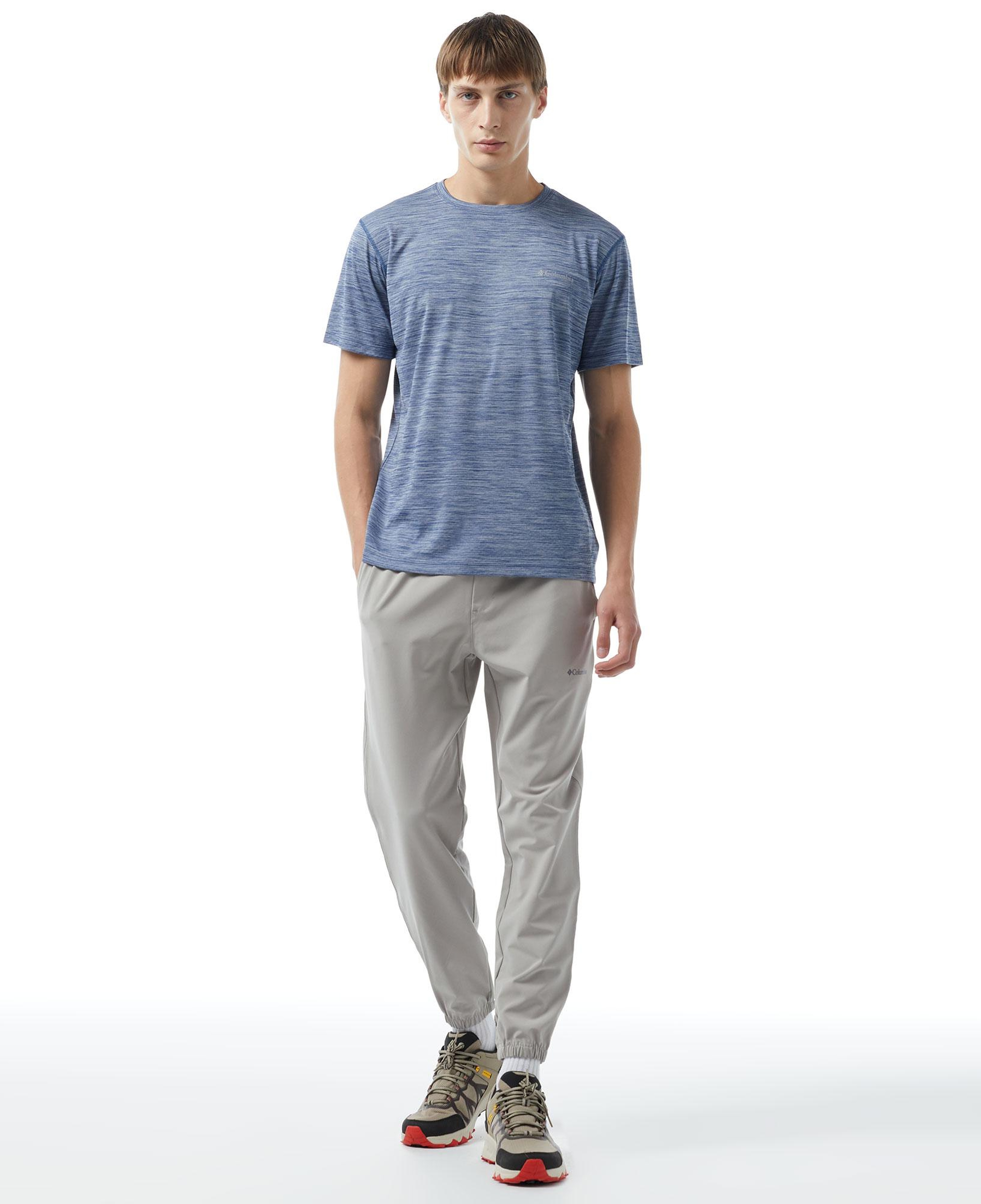 Columbia Erkek Standart Fit Mavi Antrenman T-Shirt
