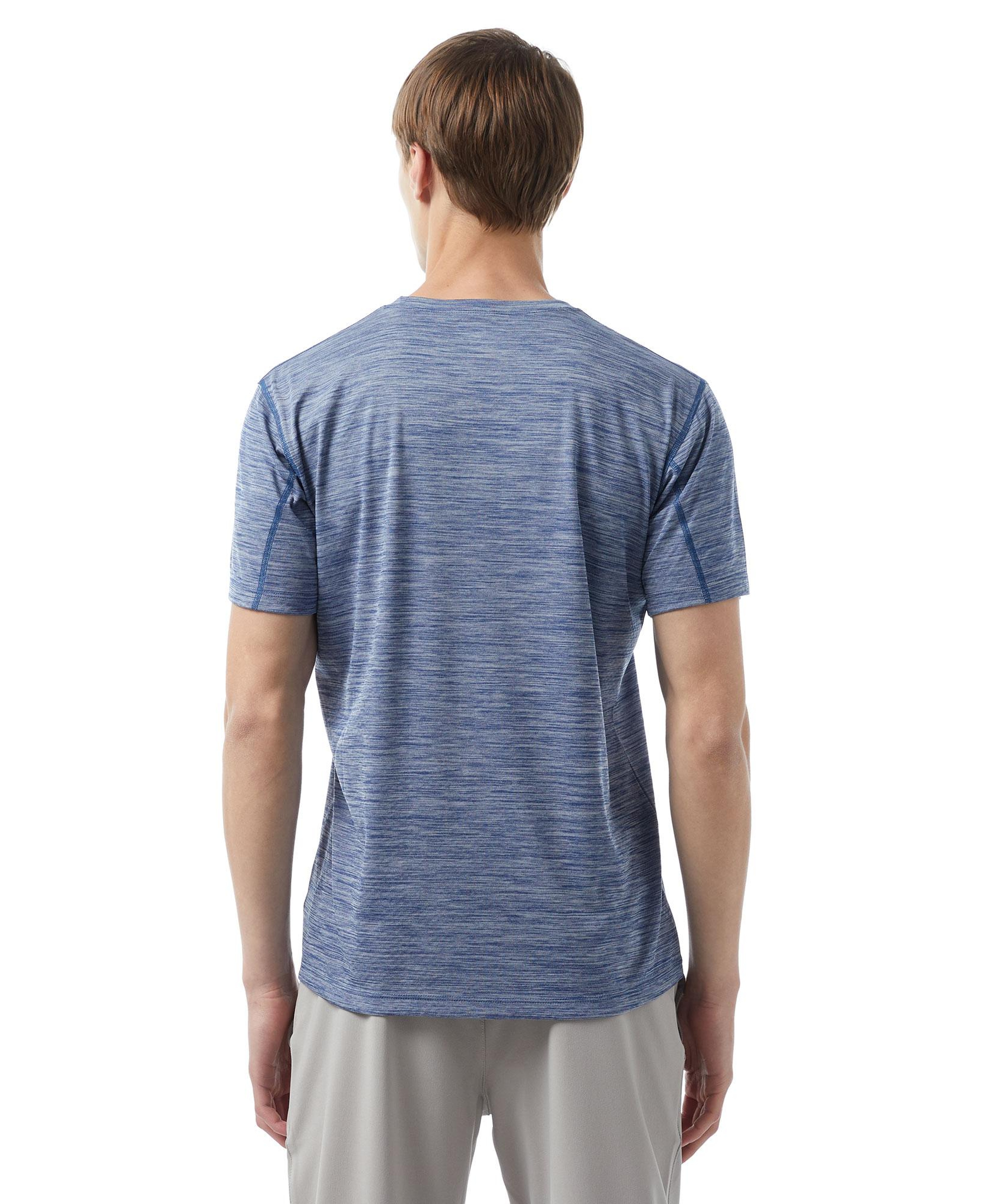 Columbia Erkek Standart Fit Mavi Antrenman T-Shirt