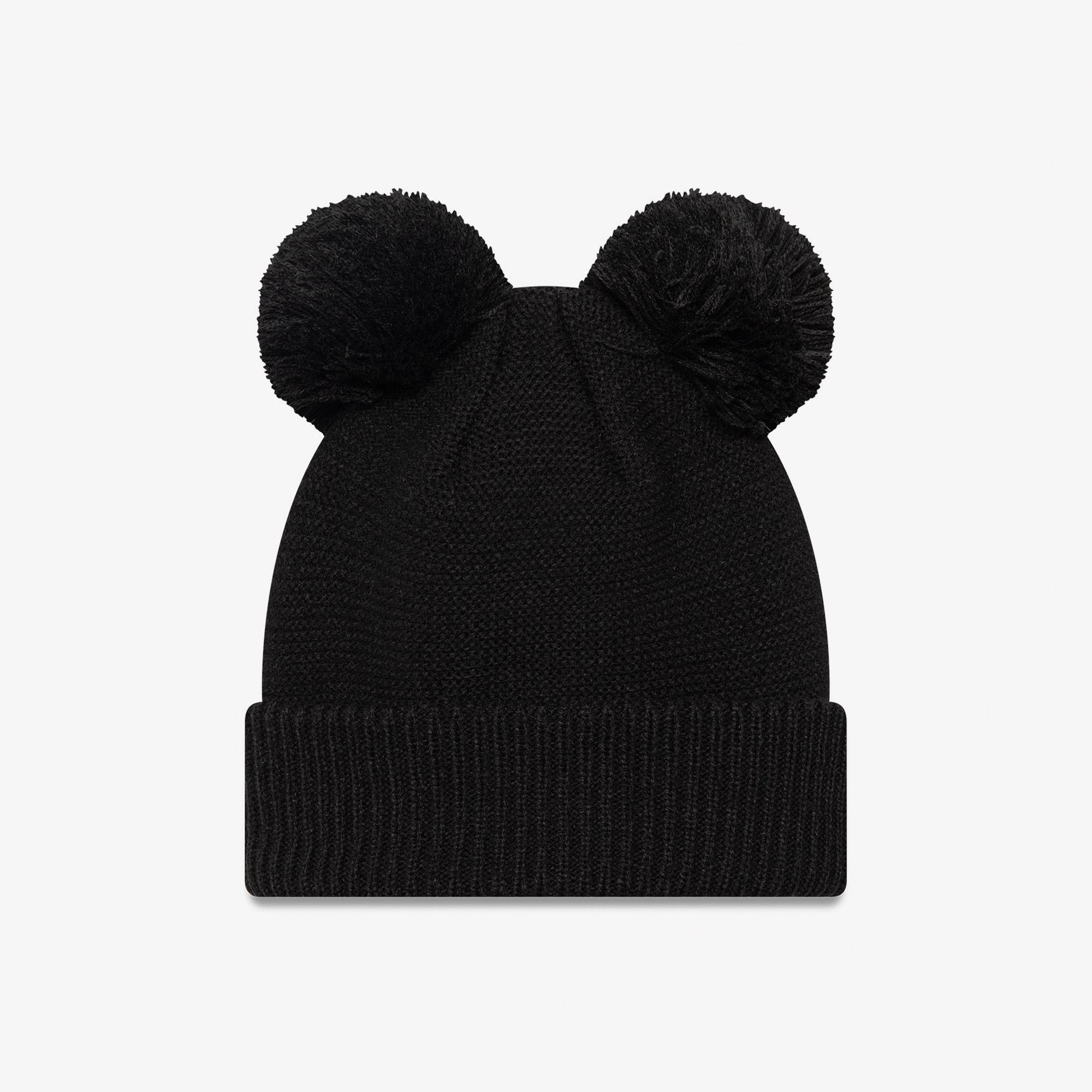 New Era Double Pom Losdod Blkwhi Unisex Siyah Bere