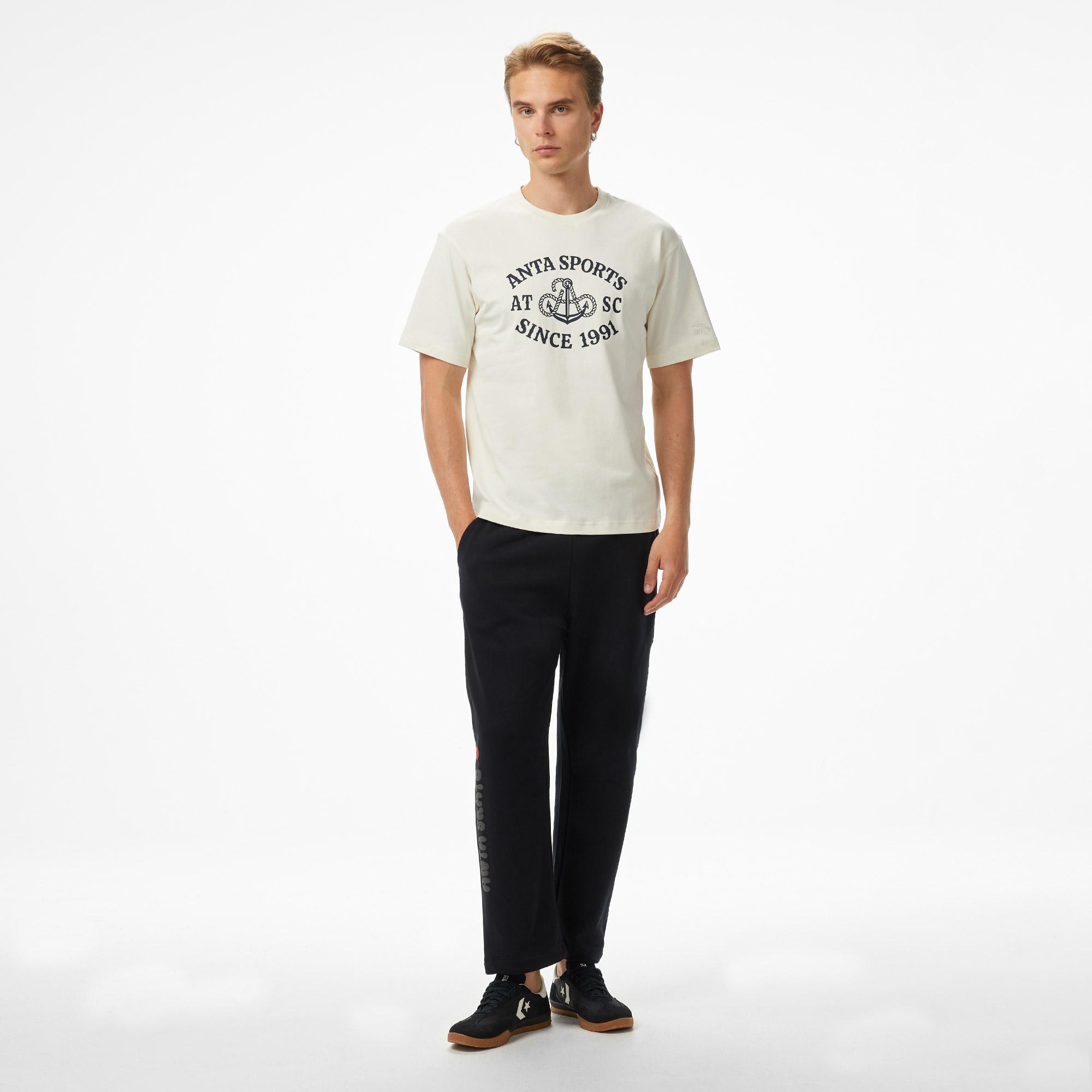 Anta Sports Club Erkek Beyaz T-Shirt