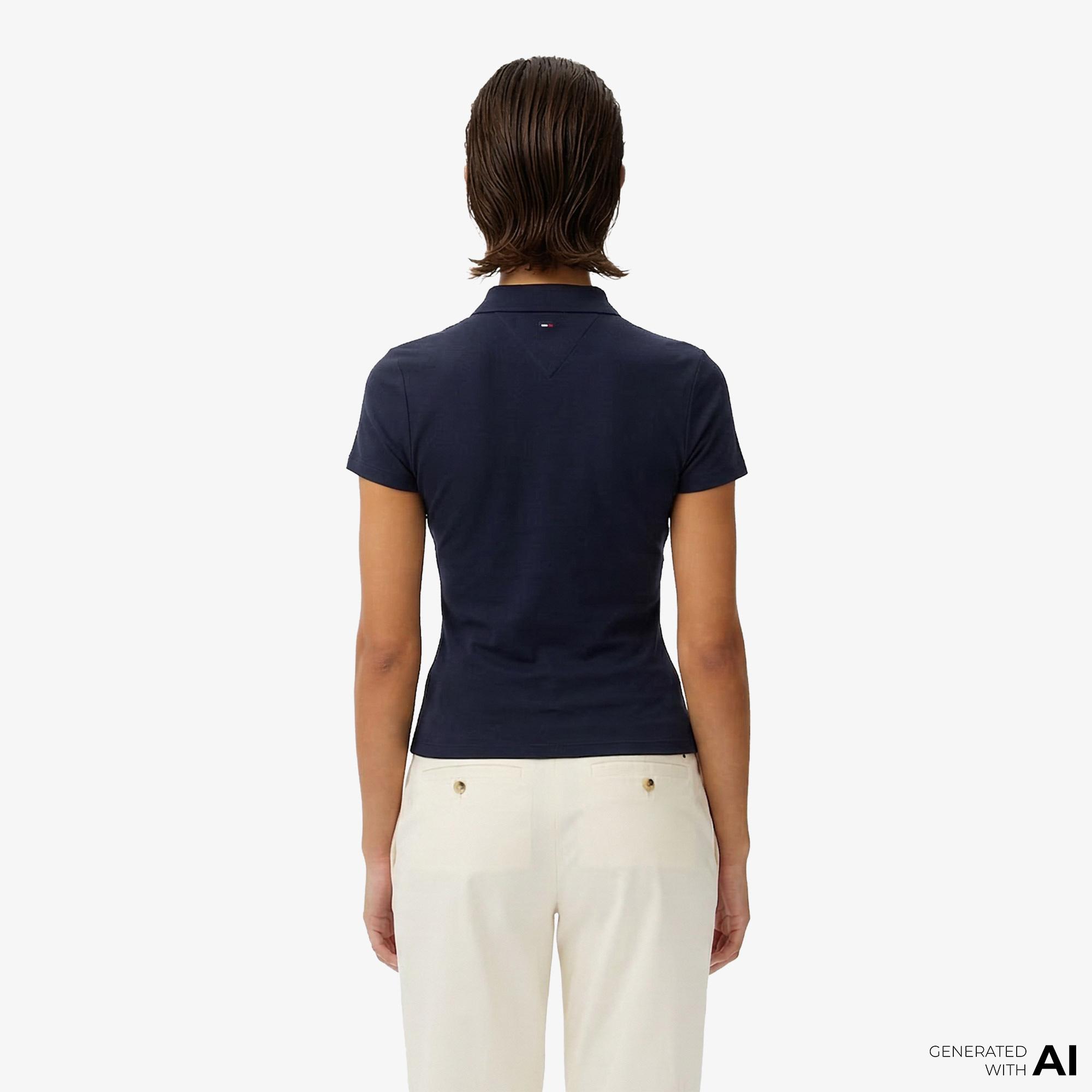 Tommy Hilfiger Varsity Kadın Lacivert T-Shirt