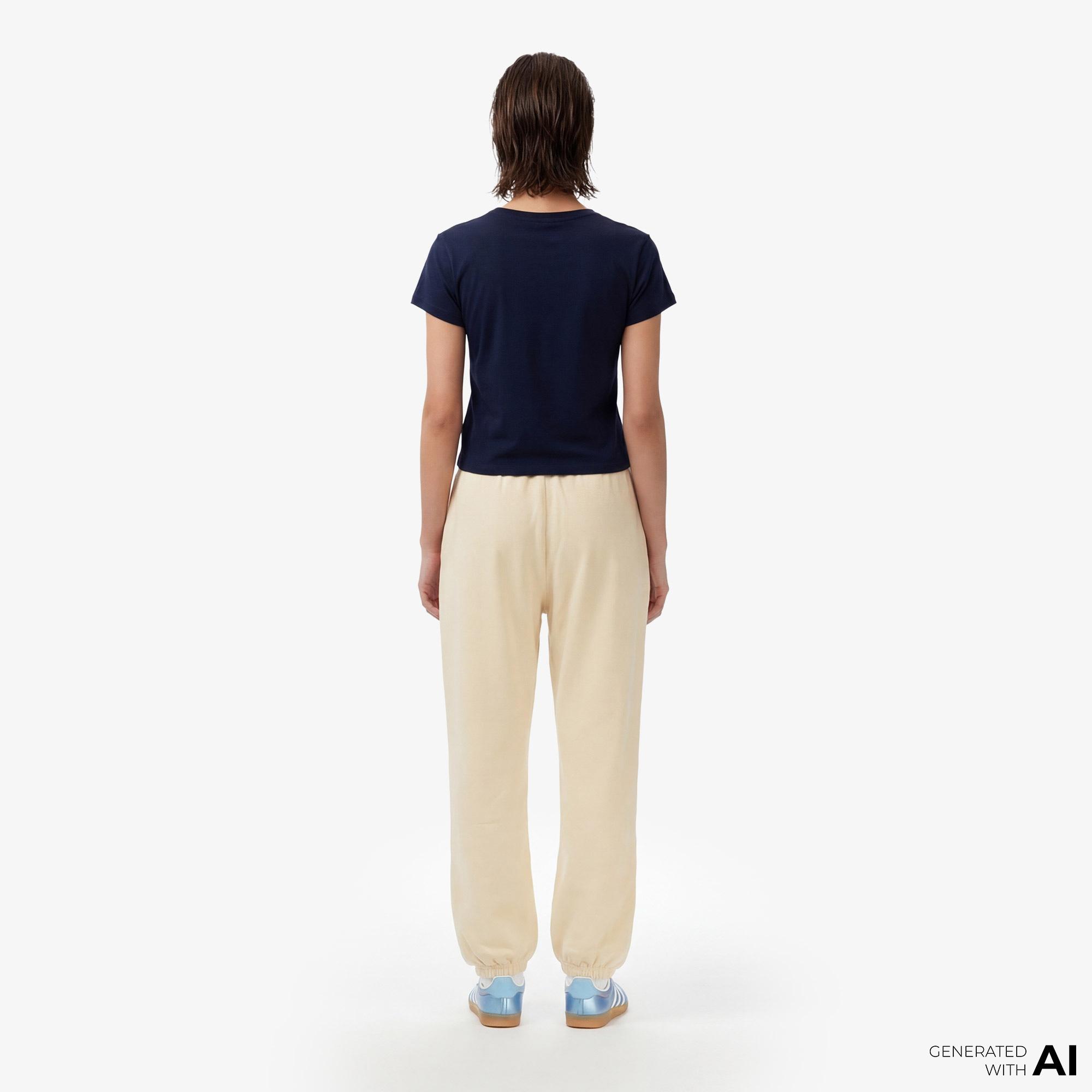 Tommy Hilfiger Script Kadın Bej Eşofman Altı