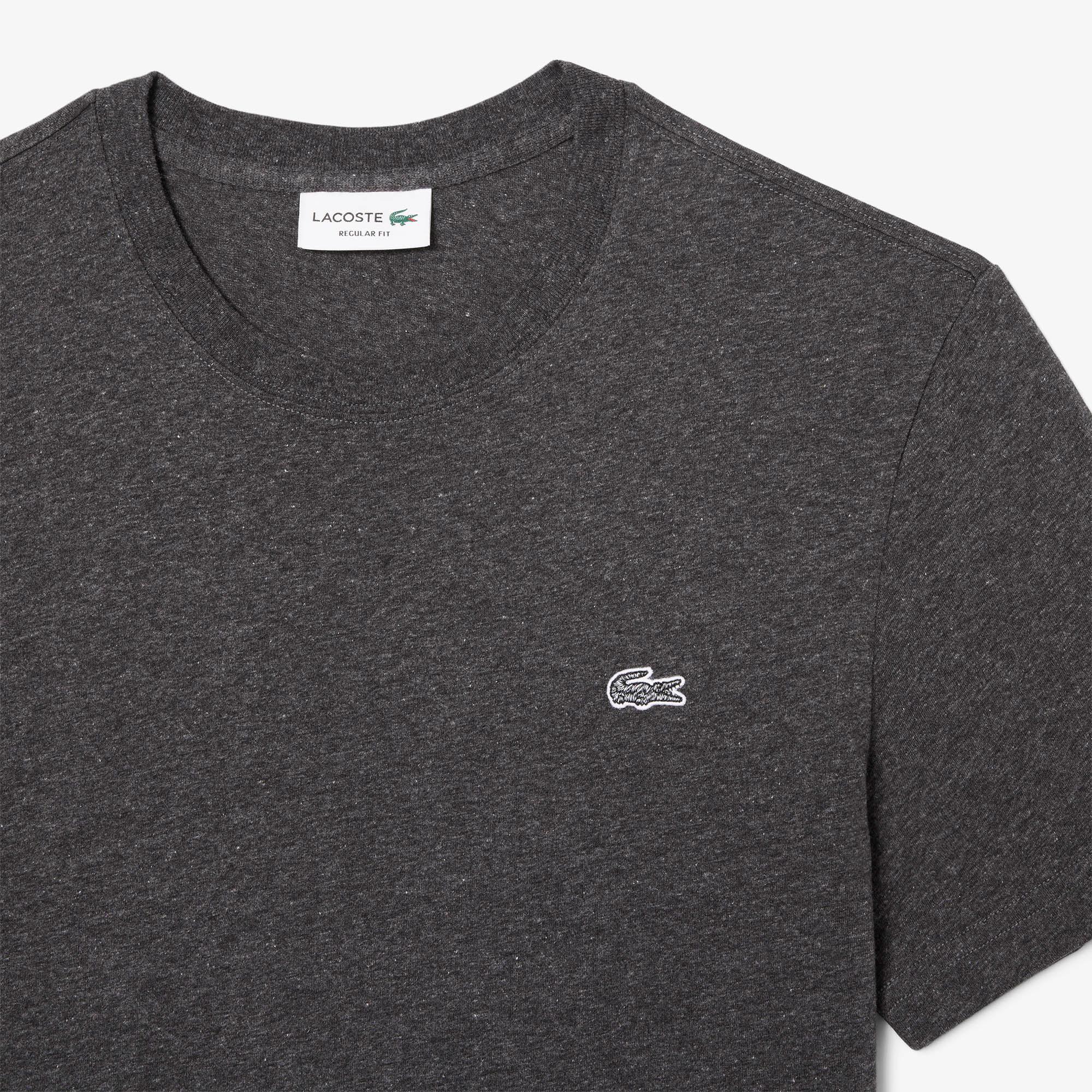 Lacoste Erkek Regular Fit Bisiklet Yaka Koyu Gri T-Shirt