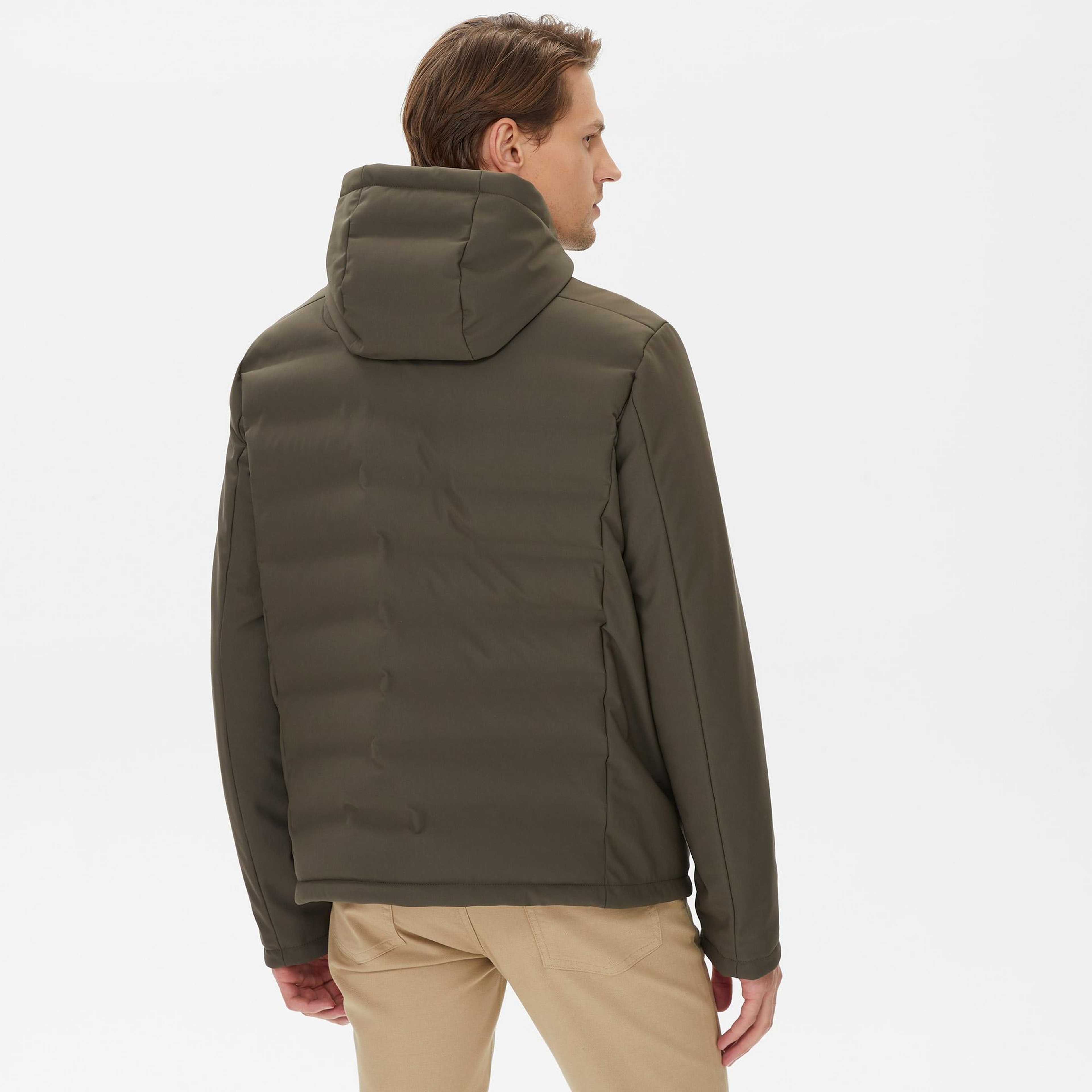 Nautica Erkek Yeşil Standart Fit Mont