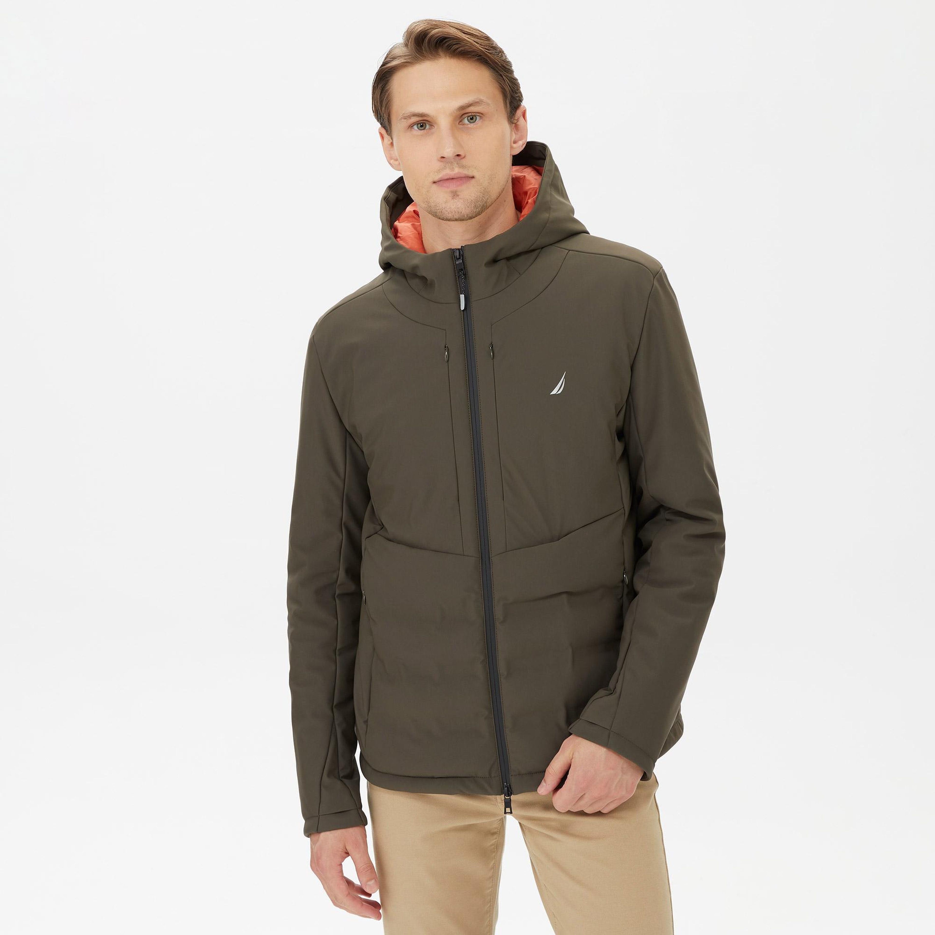 Nautica Erkek Yeşil Standart Fit Mont