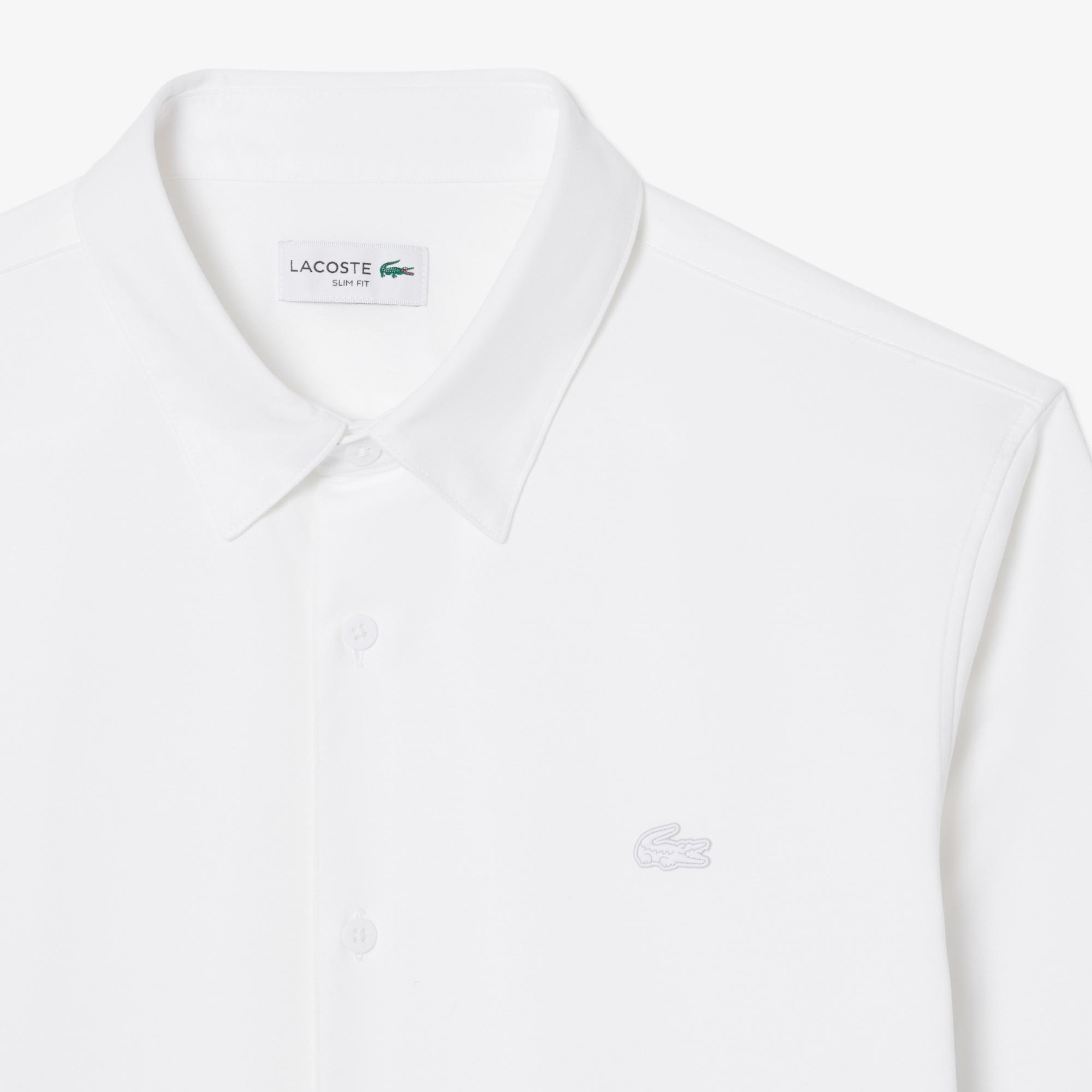 Lacoste Erkek Slim Fit Beyaz Gömlek