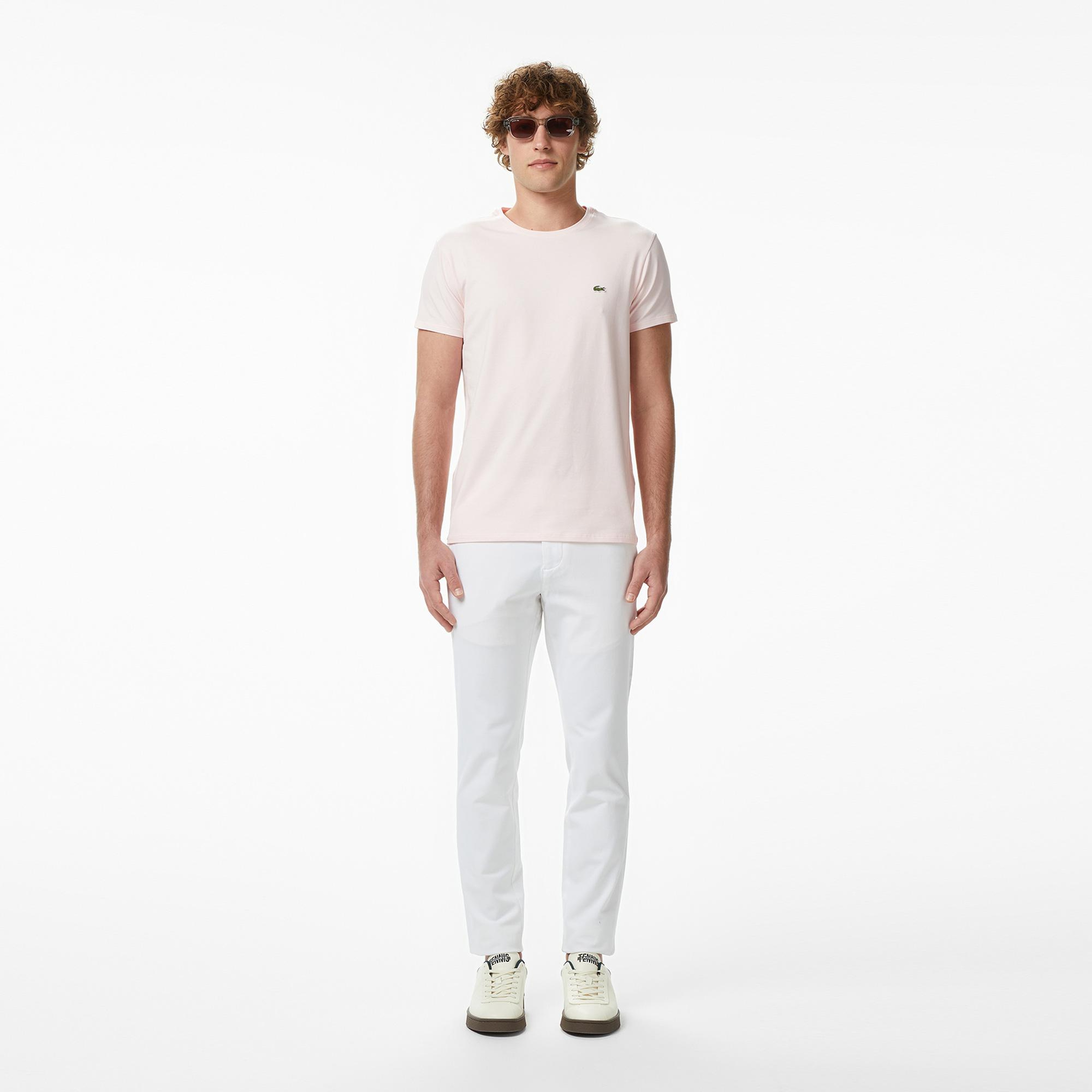 Lacoste Erkek Slim Fit Beyaz Chino Pantolon