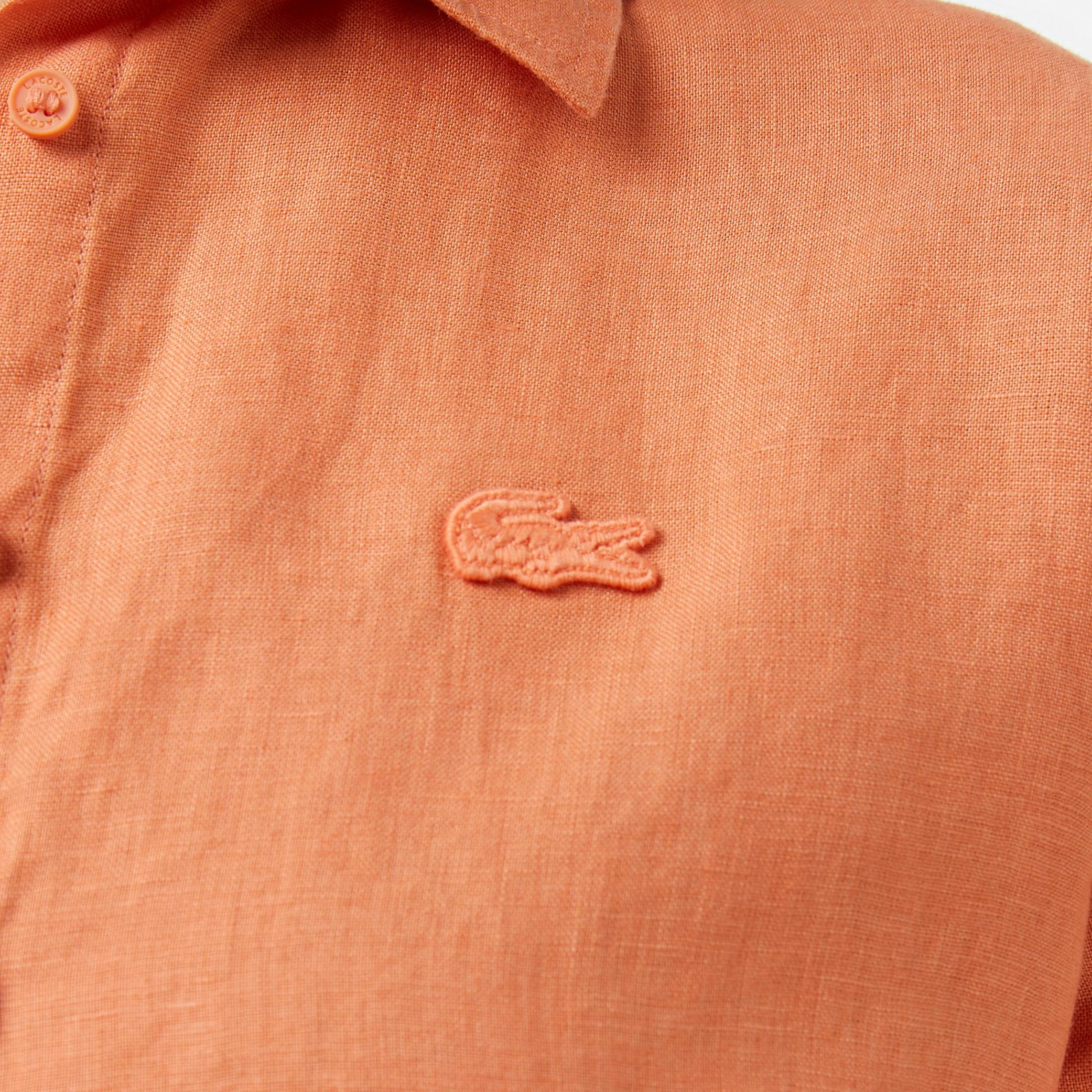 Lacoste Kadın Relaxed Fit Turuncu Gömlek