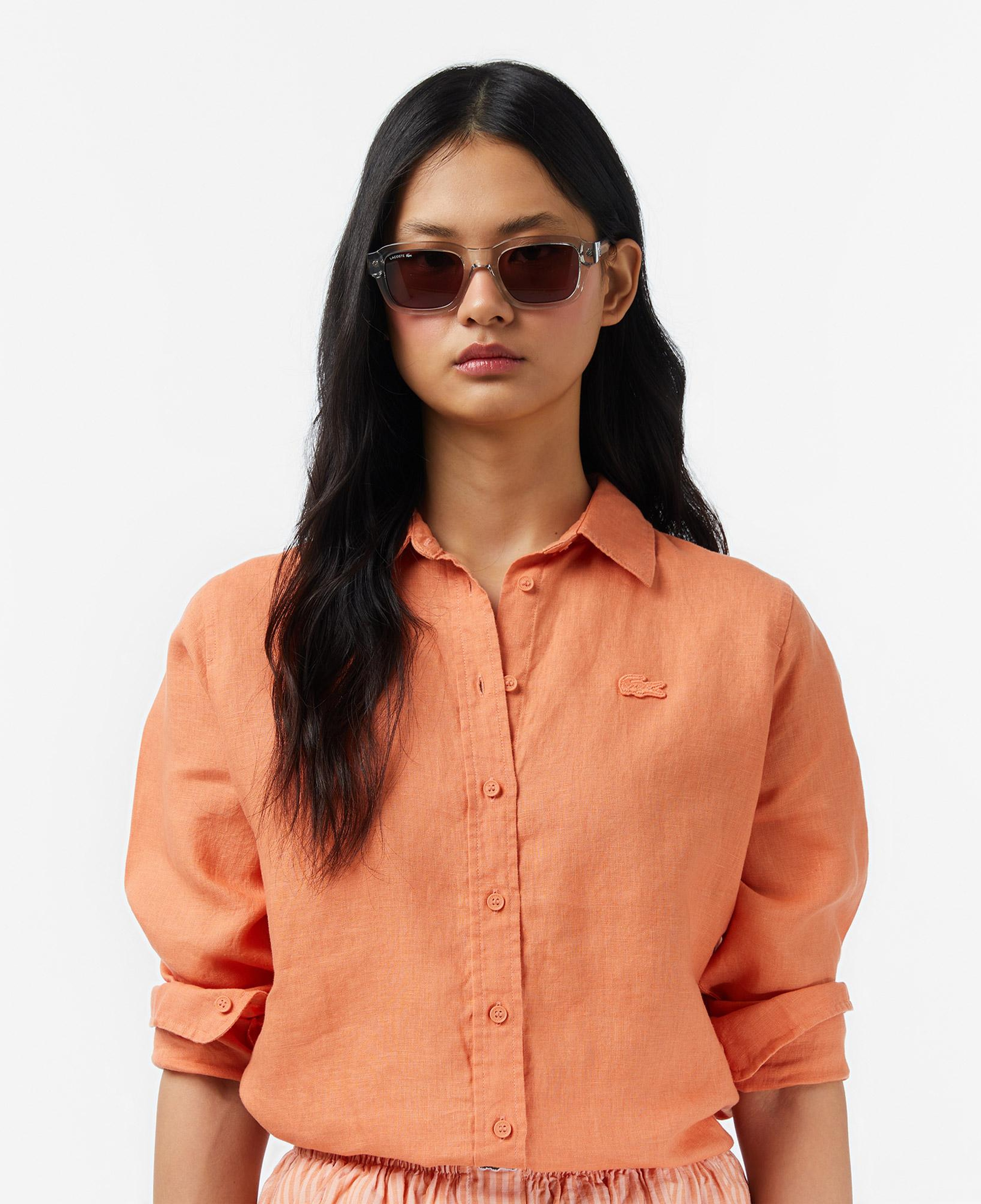 Lacoste Kadın Relaxed Fit Turuncu Gömlek