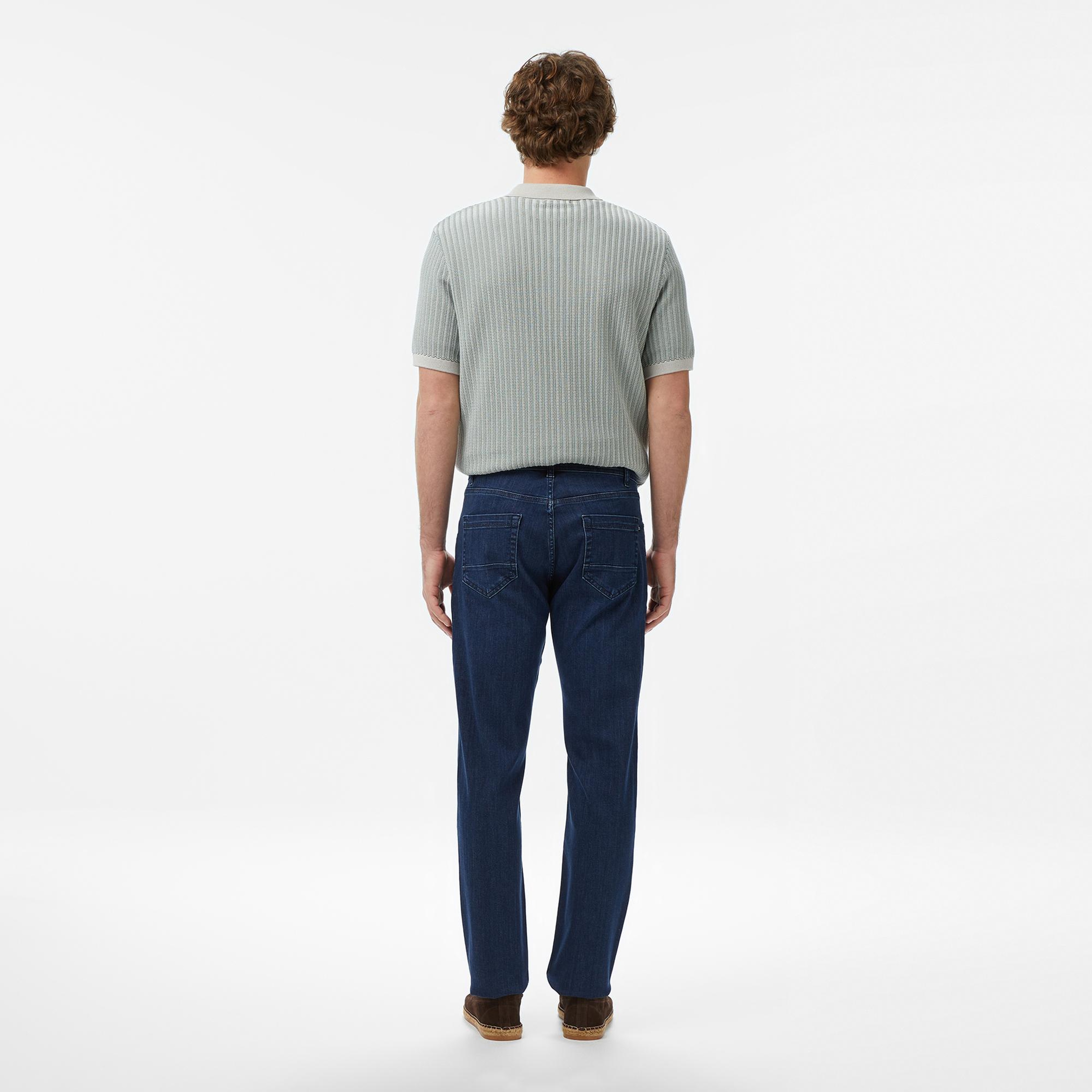 Nautica Erkek Mavi Slim Fit Denim Pantolon