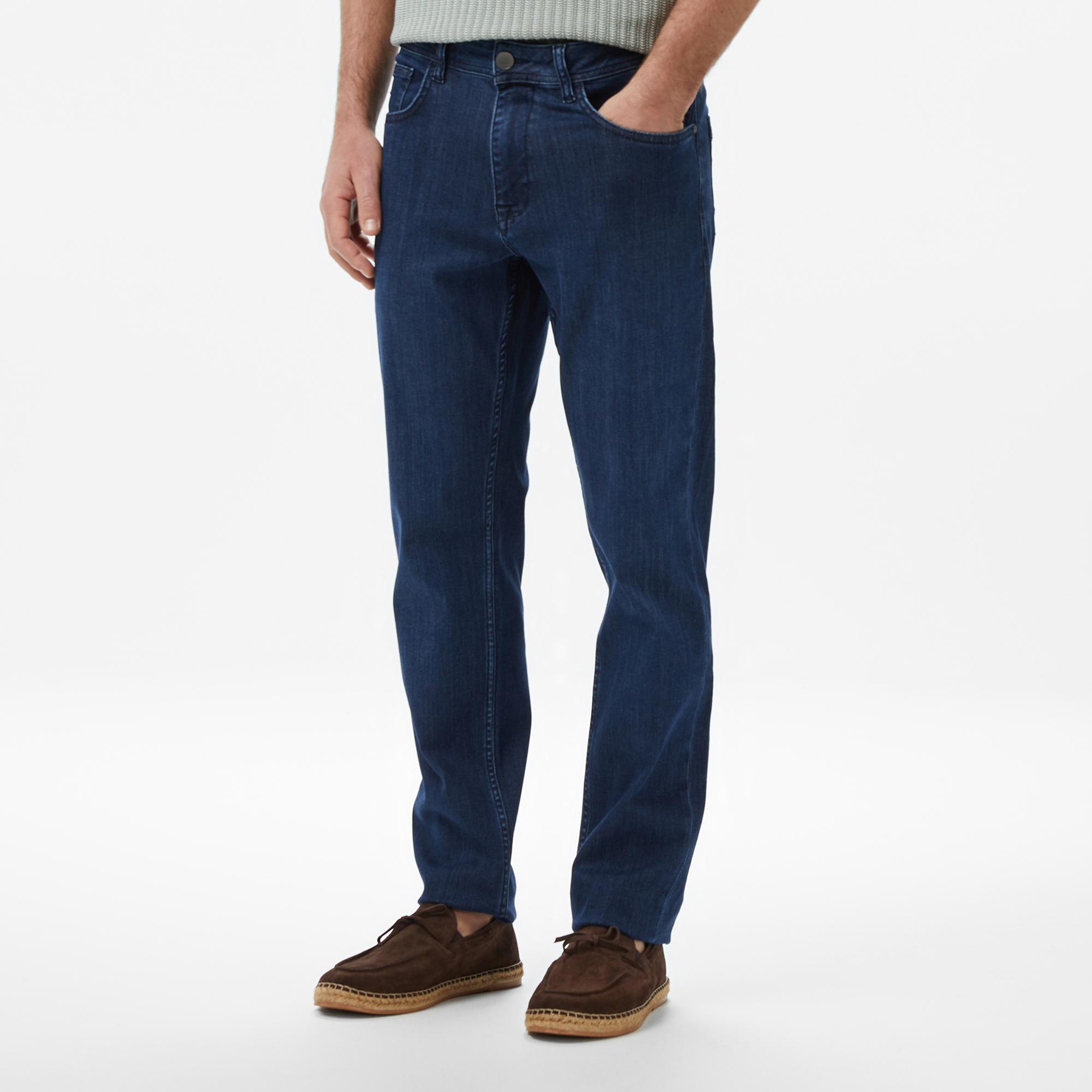 Nautica Erkek Mavi Slim Fit Denim Pantolon