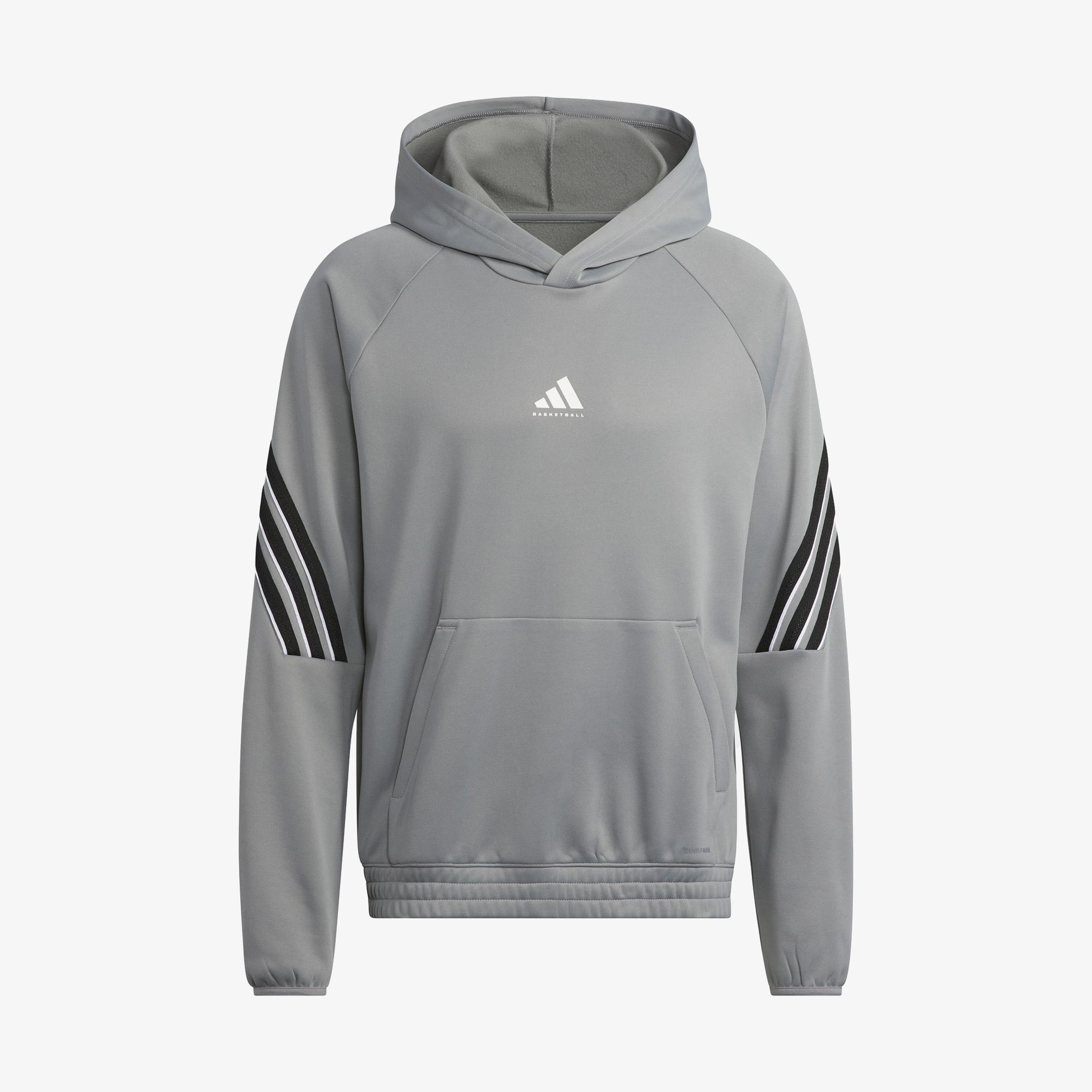 adidas Select Foundation Fleece Erkek Gri Basketbol Sweatshirt