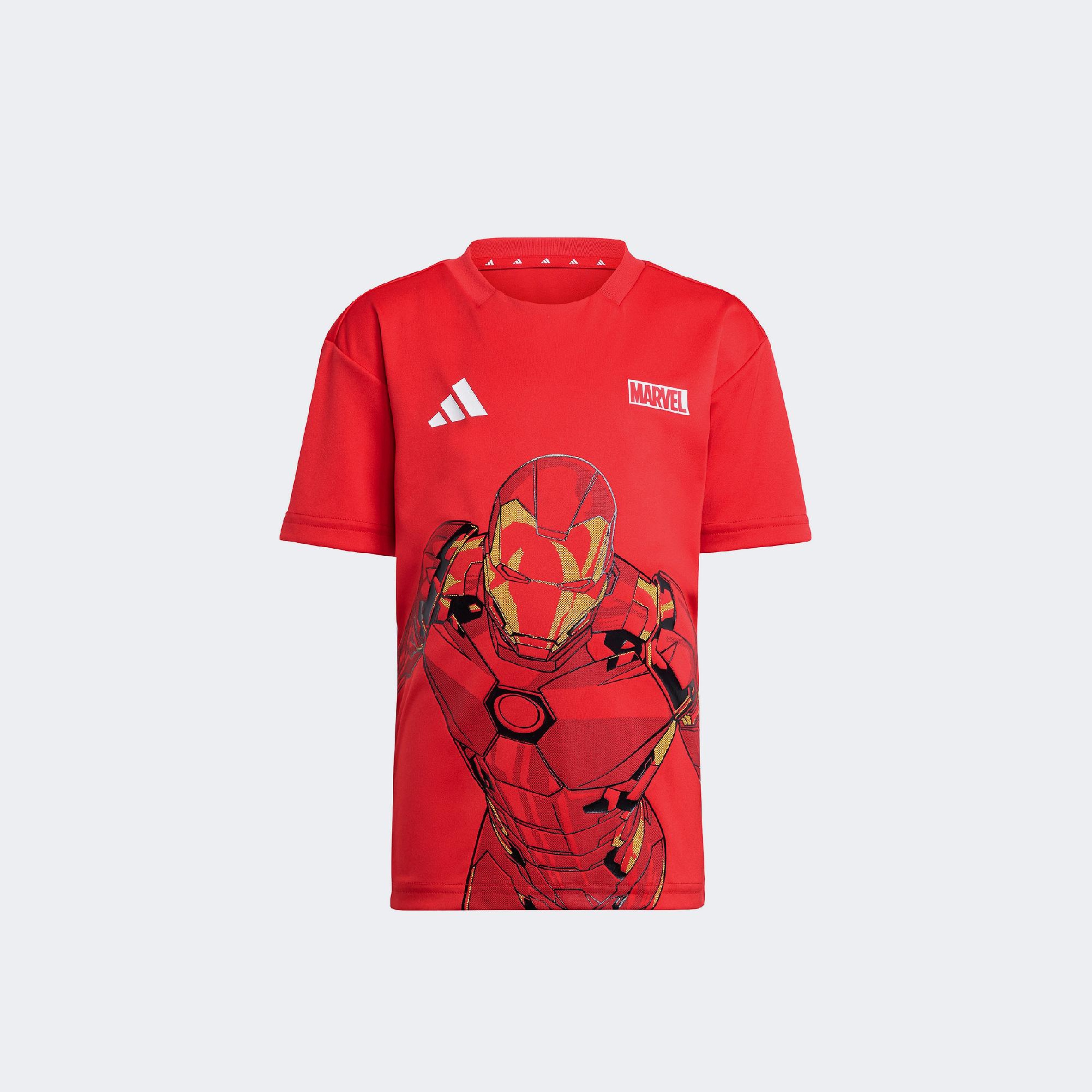 adidas X Marvel Ironman Çocuk Kırmızı/Siyah Şort Takımı