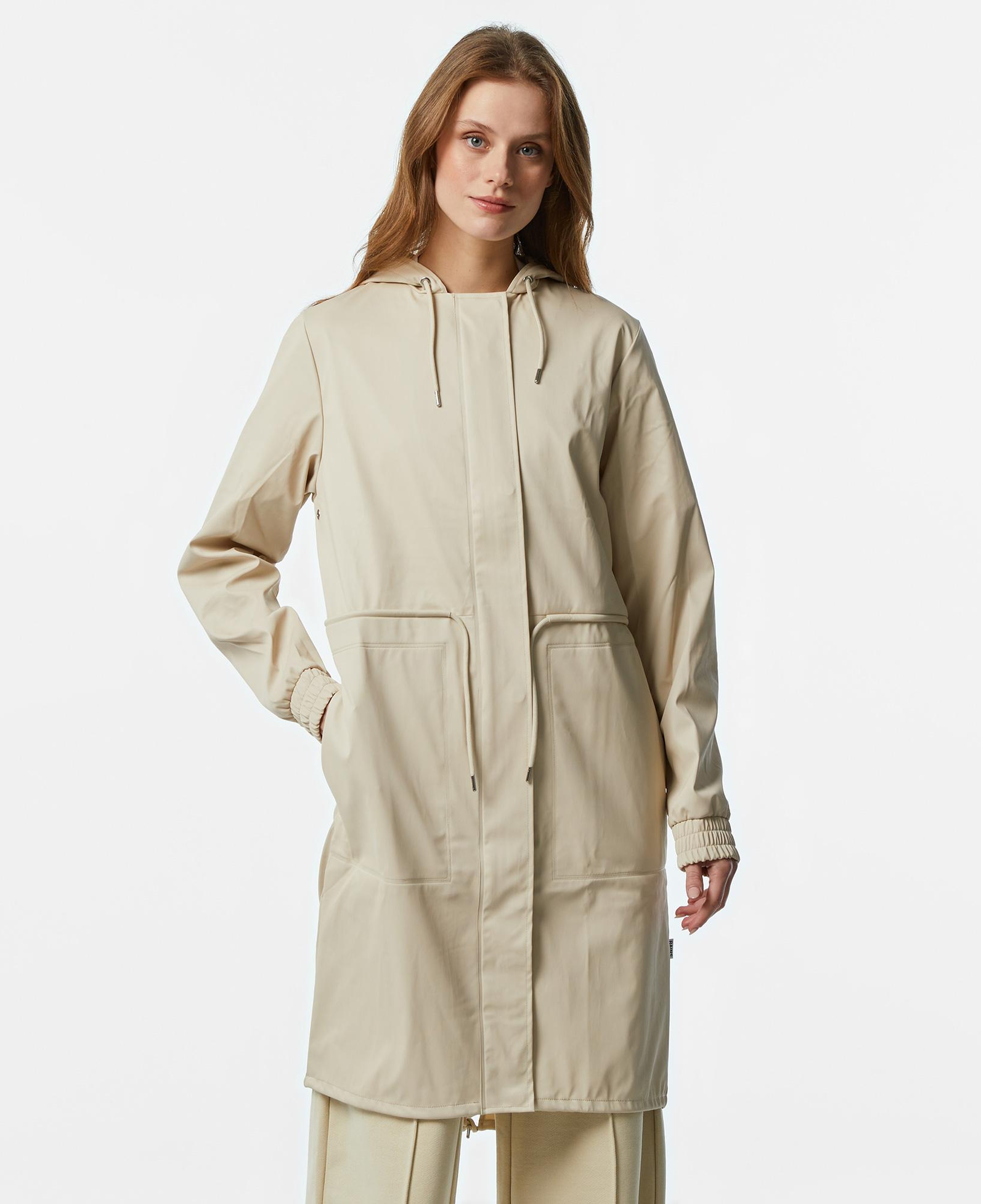 Rains String W Parka W3 Kadın Krem Yağmurluk