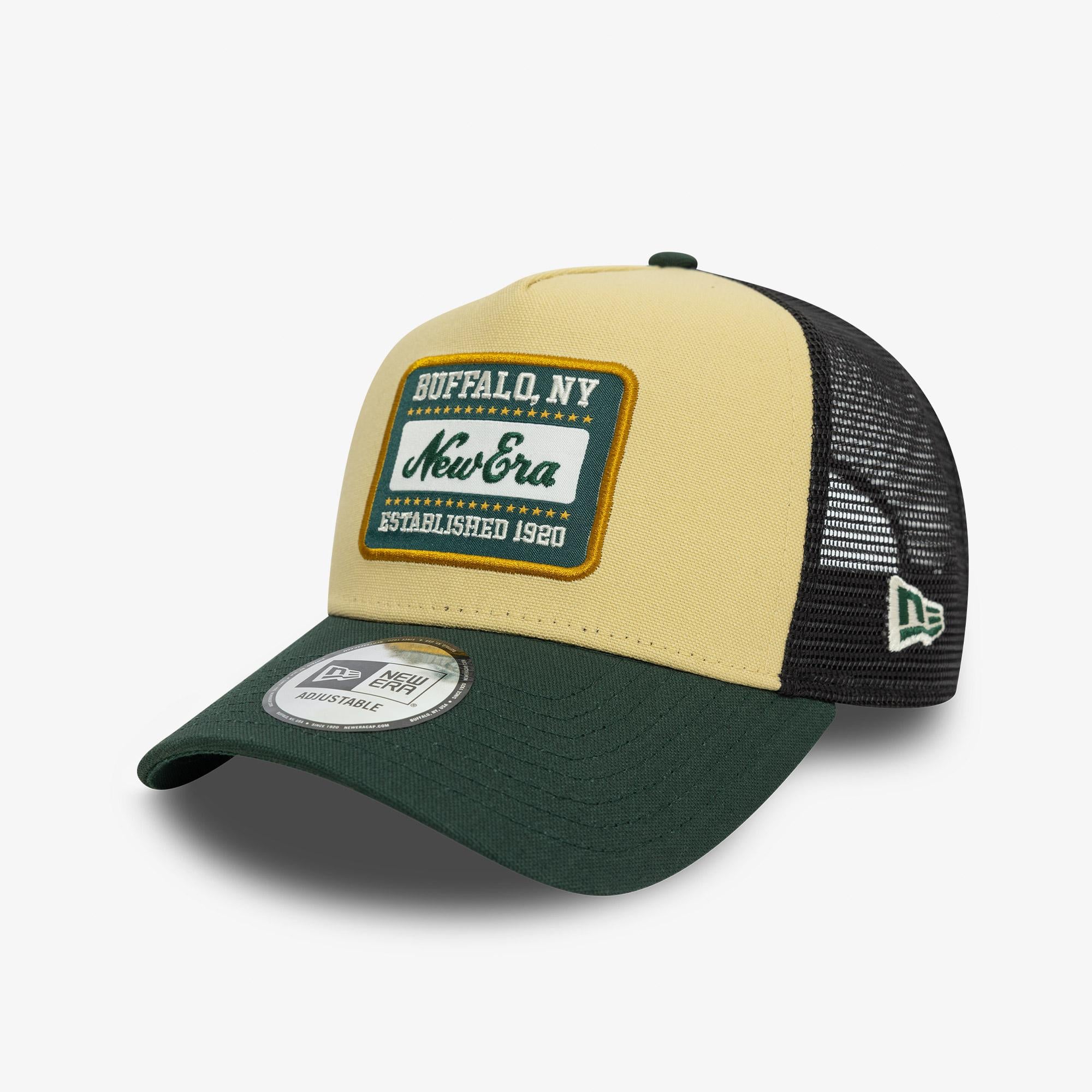 New Era NE Patch Canvas Trucker Unisex Yeşil Şapka