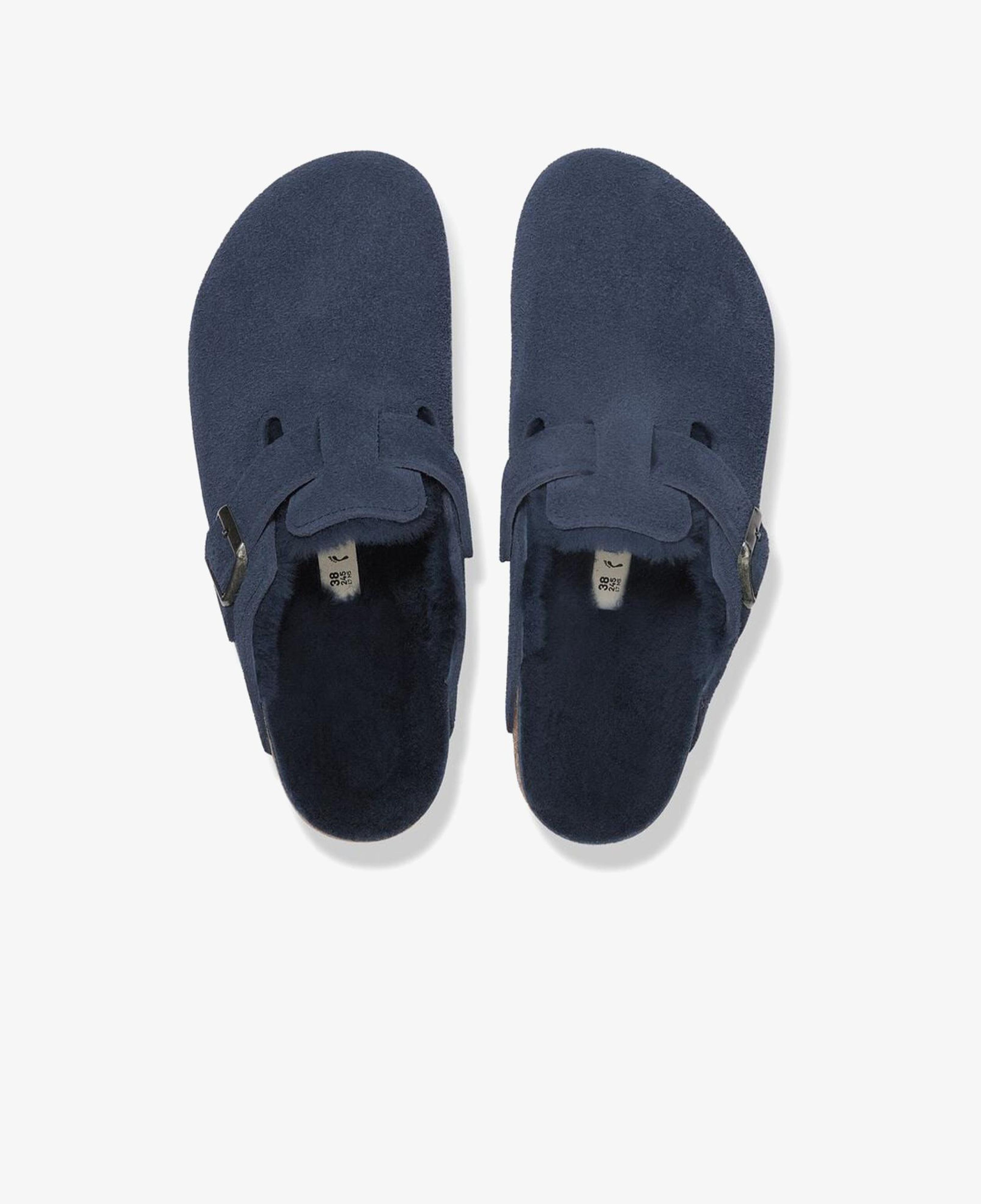 Birkenstock Boston VL Shearling Unisex Lacivert Terlik