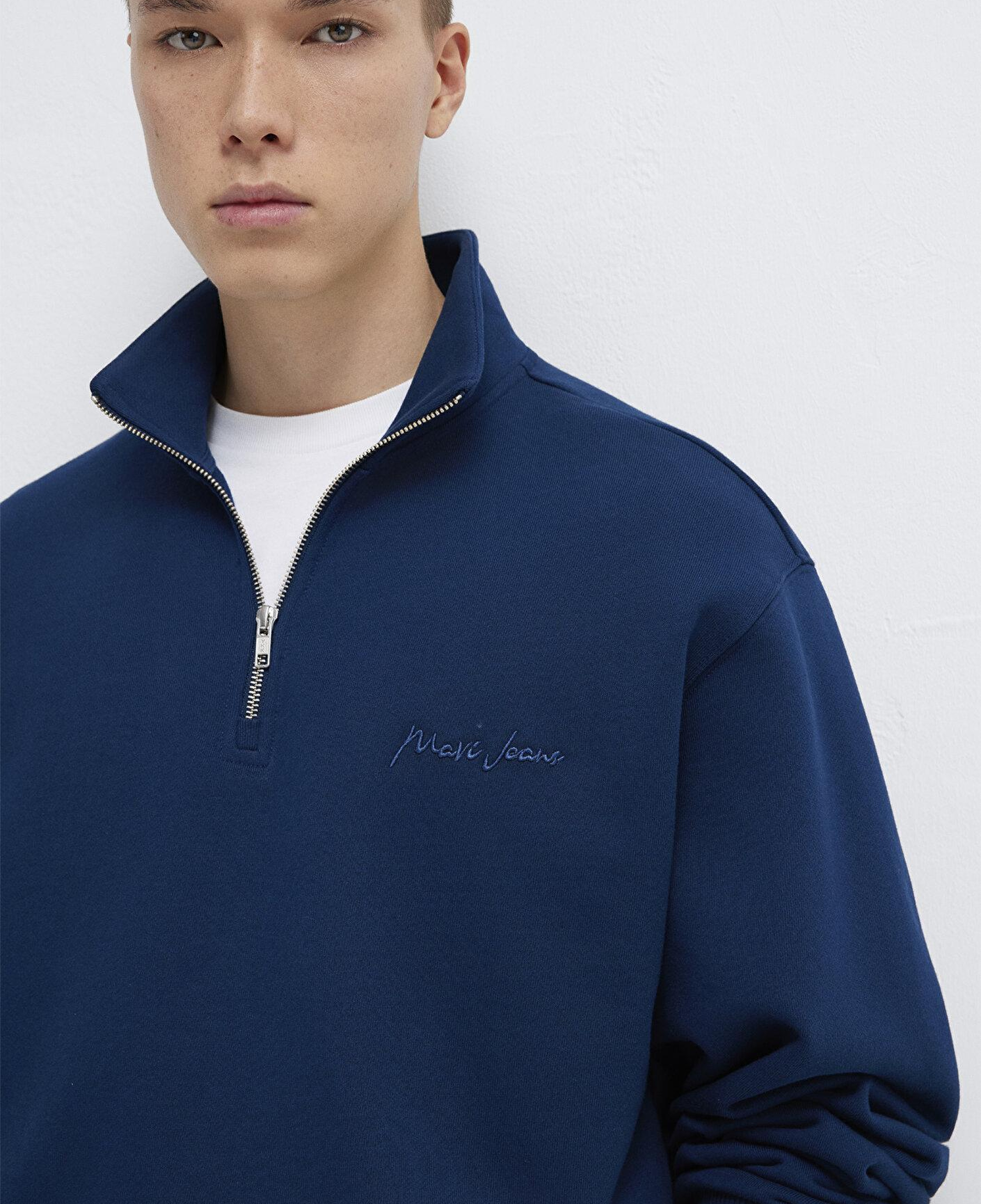 Mavi Mavi Jeans Yarı Fermuarlı Lacivert Sweatshirt 0S10555-89353