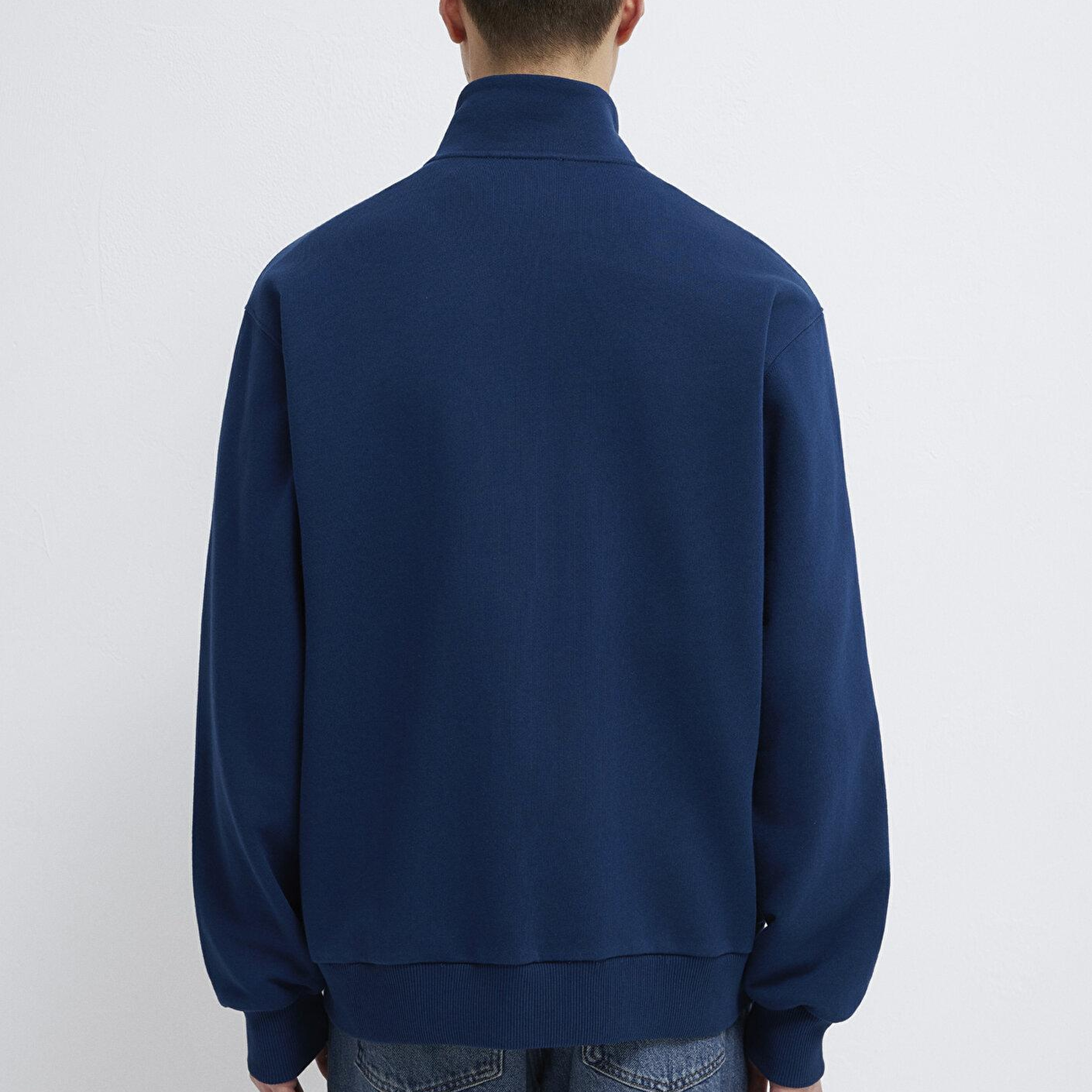 Mavi Mavi Jeans Yarı Fermuarlı Lacivert Sweatshirt 0S10555-89353