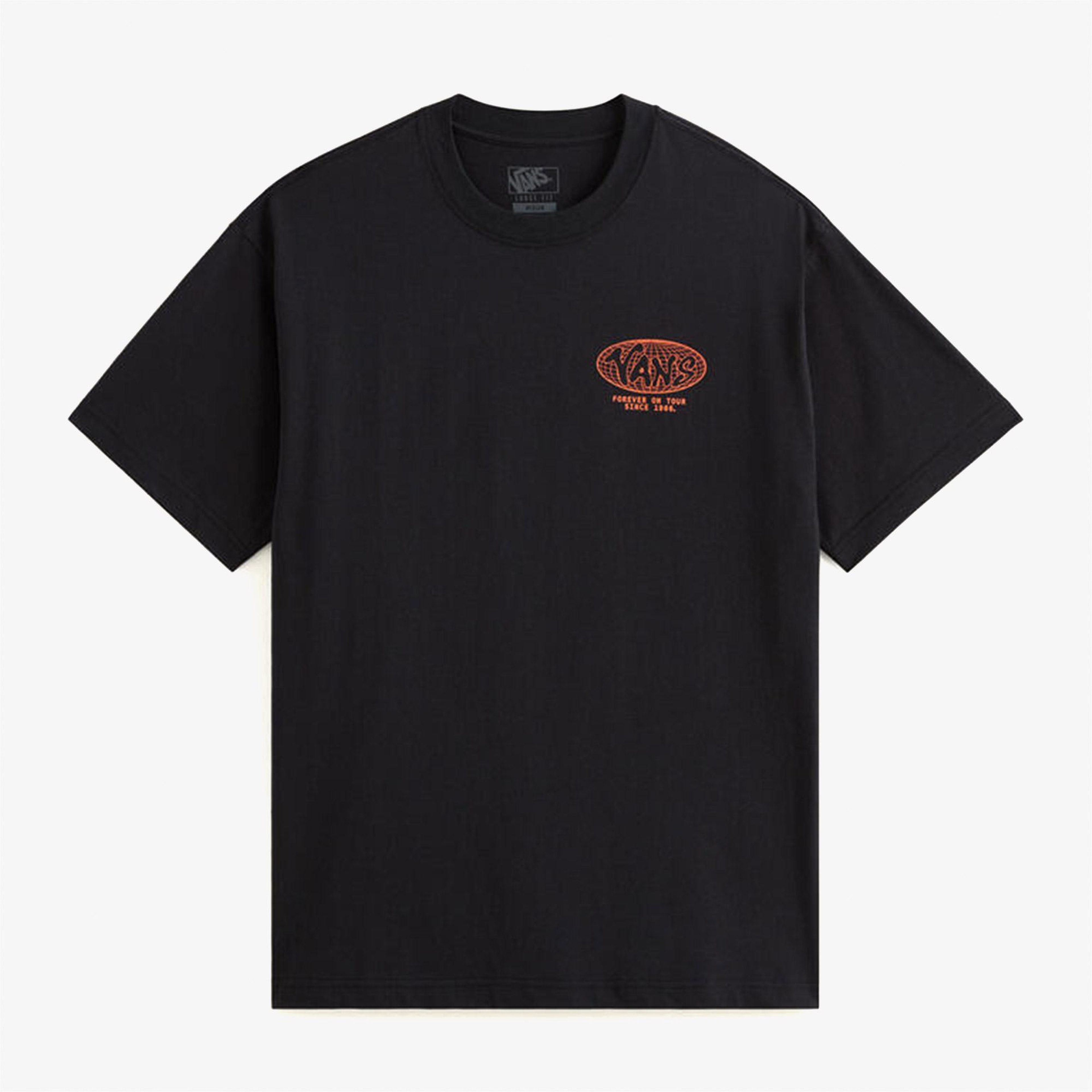 Vans World Tour Loose Erkek Siyah T-Shirt
