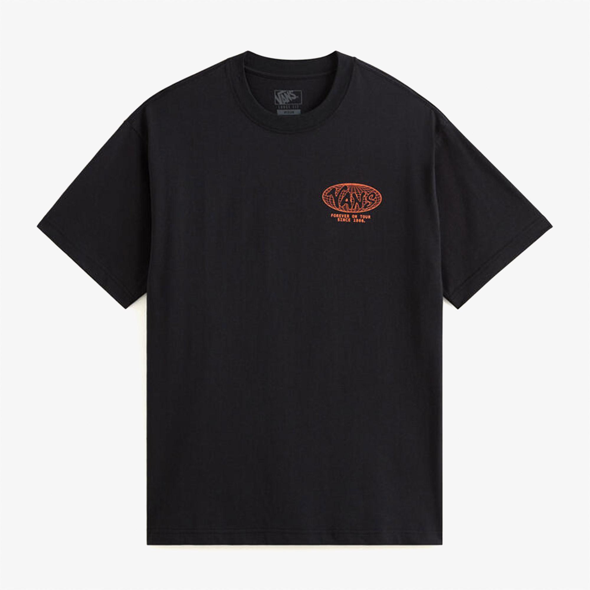 Vans World Tour Loose Erkek Siyah T-Shirt