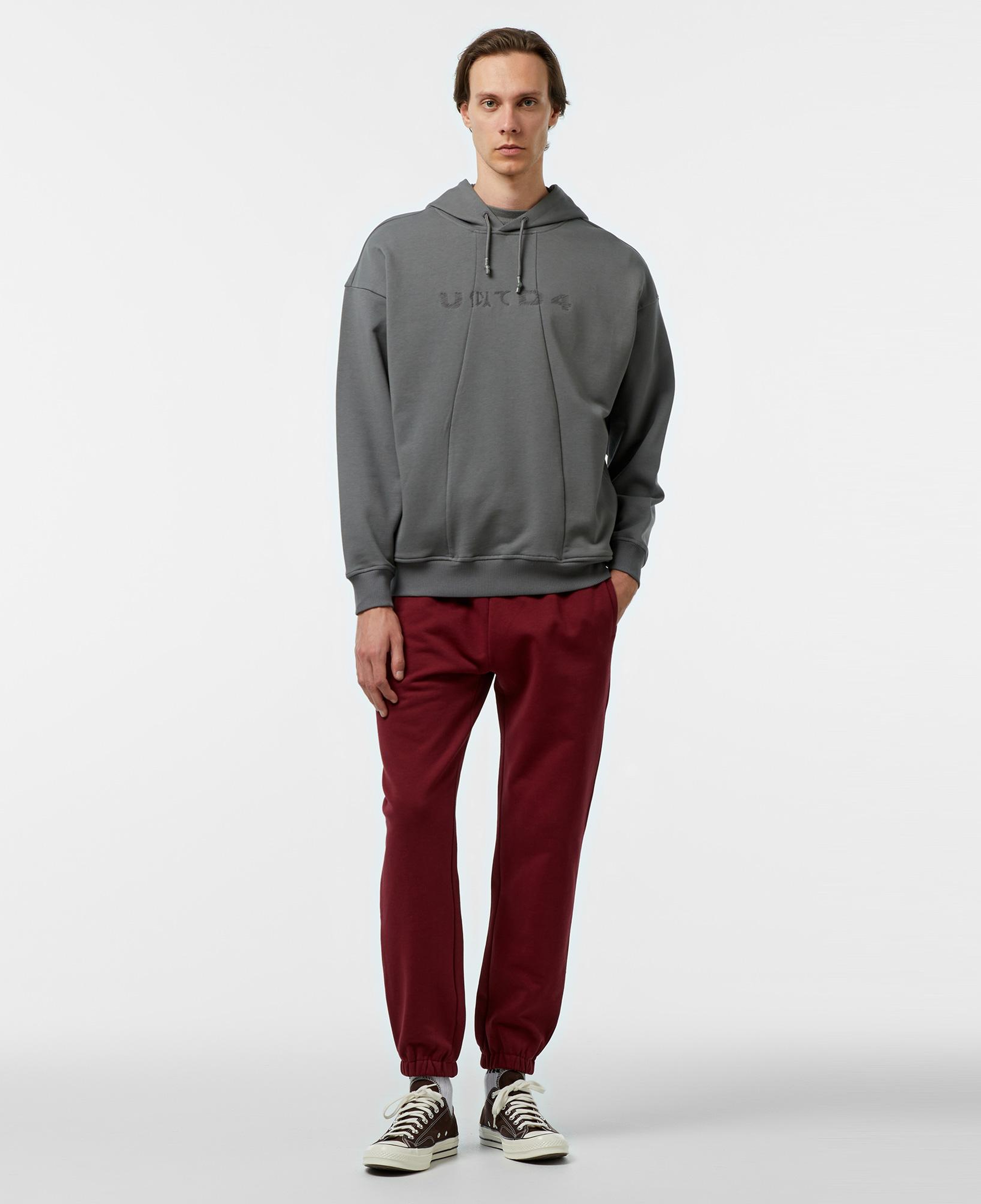 UNITED4 Pieces Erkek Gri Hoodie
