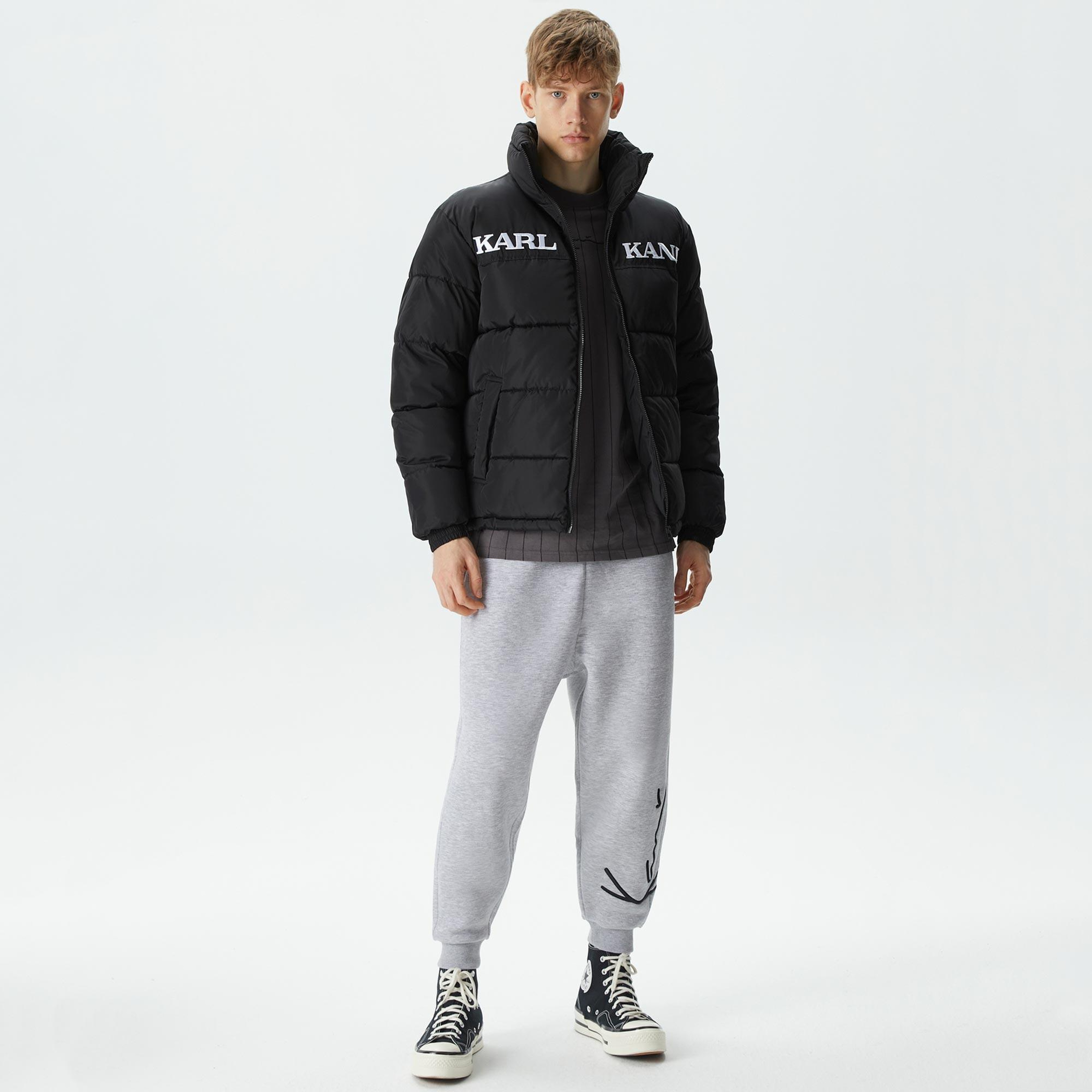 Karl Kani Retro Essential Puffer Erkek Siyah Ceket