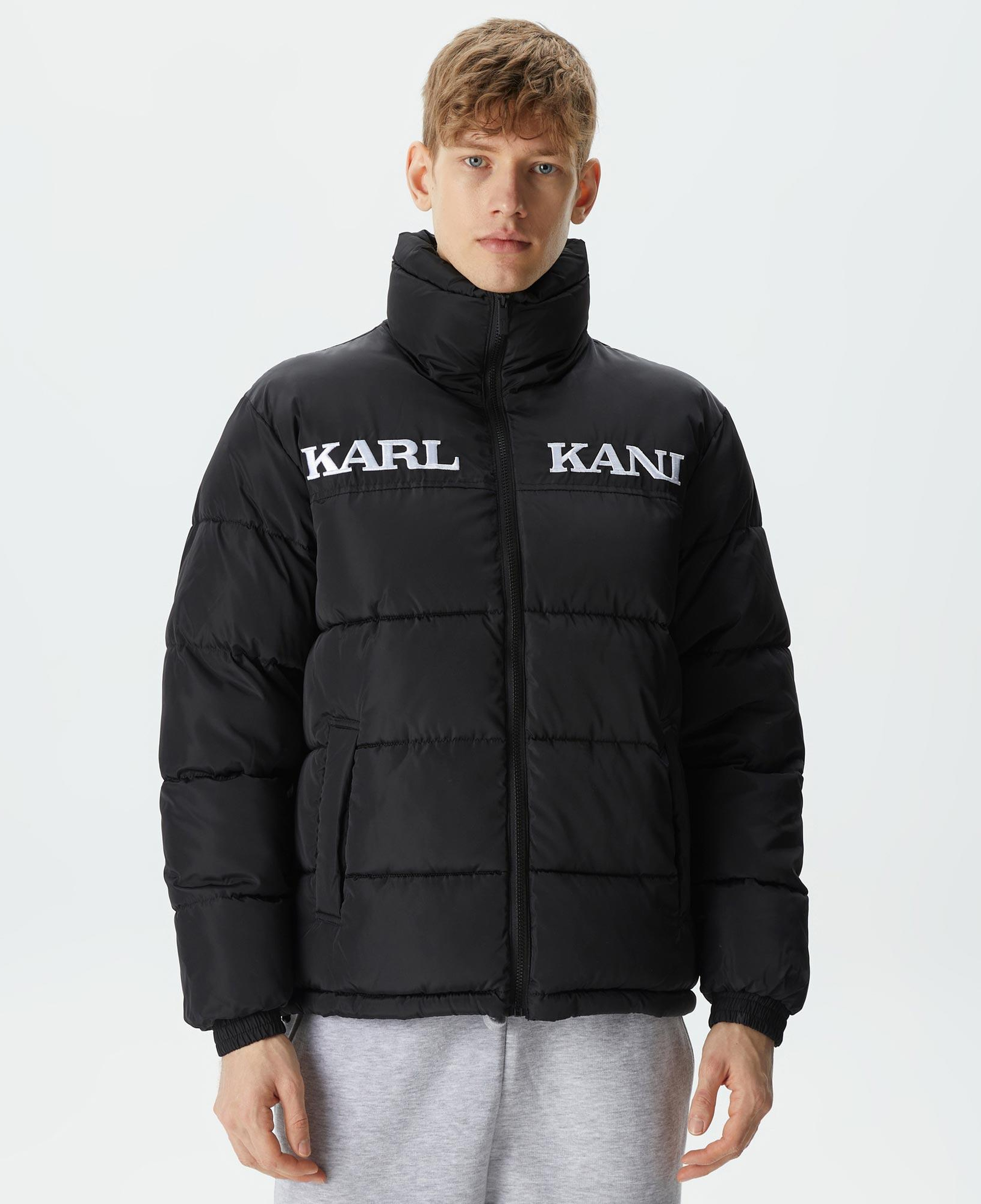 Karl Kani Retro Essential Puffer Erkek Siyah Ceket