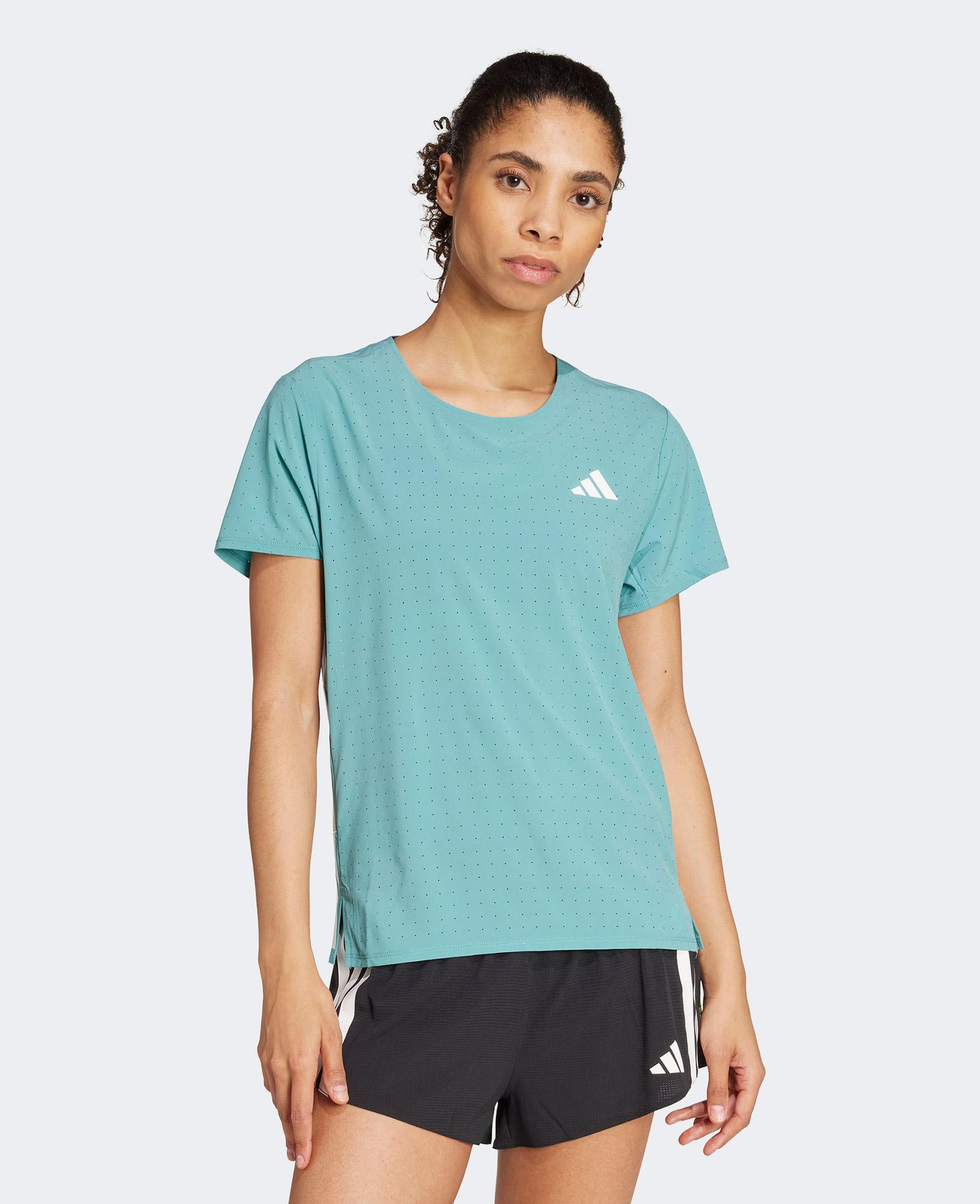 adidas Adizero Running Kadın Mavi Koşu T-Shirt