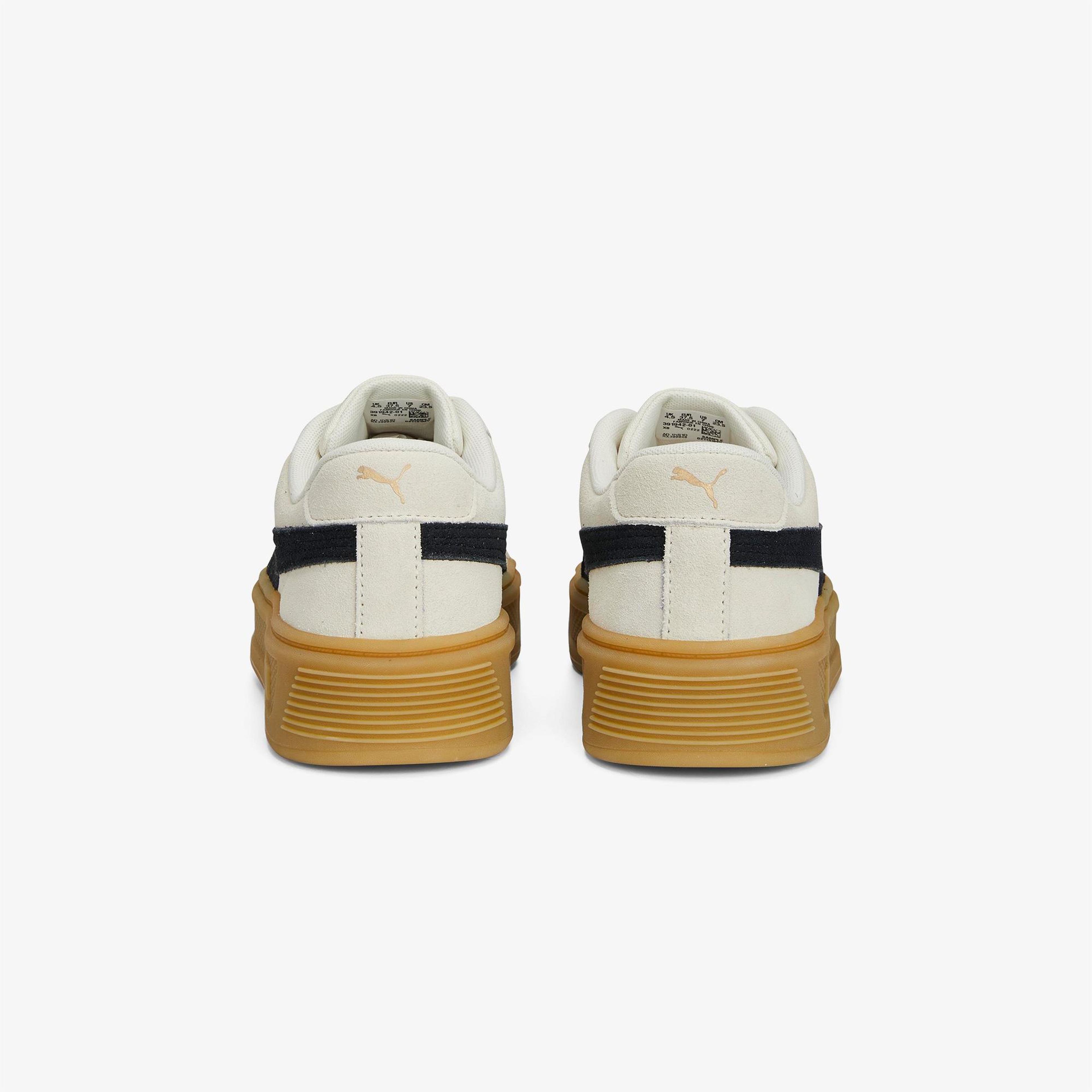 Puma Smash Platform V3 Sd Kadın Krem Spor Ayakkabı