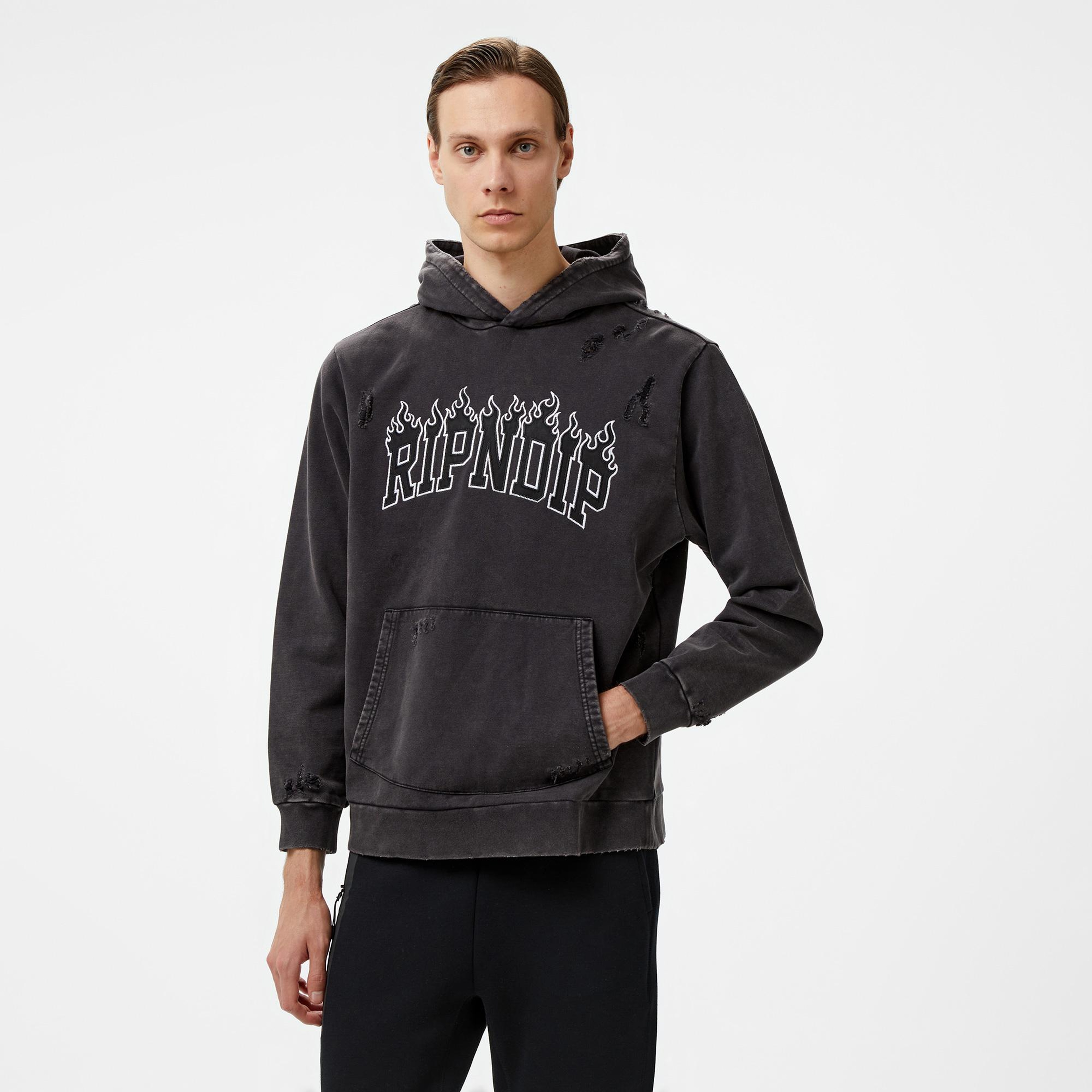 Ripndip Fire Spirit Erkek Siyah Sweatshirt