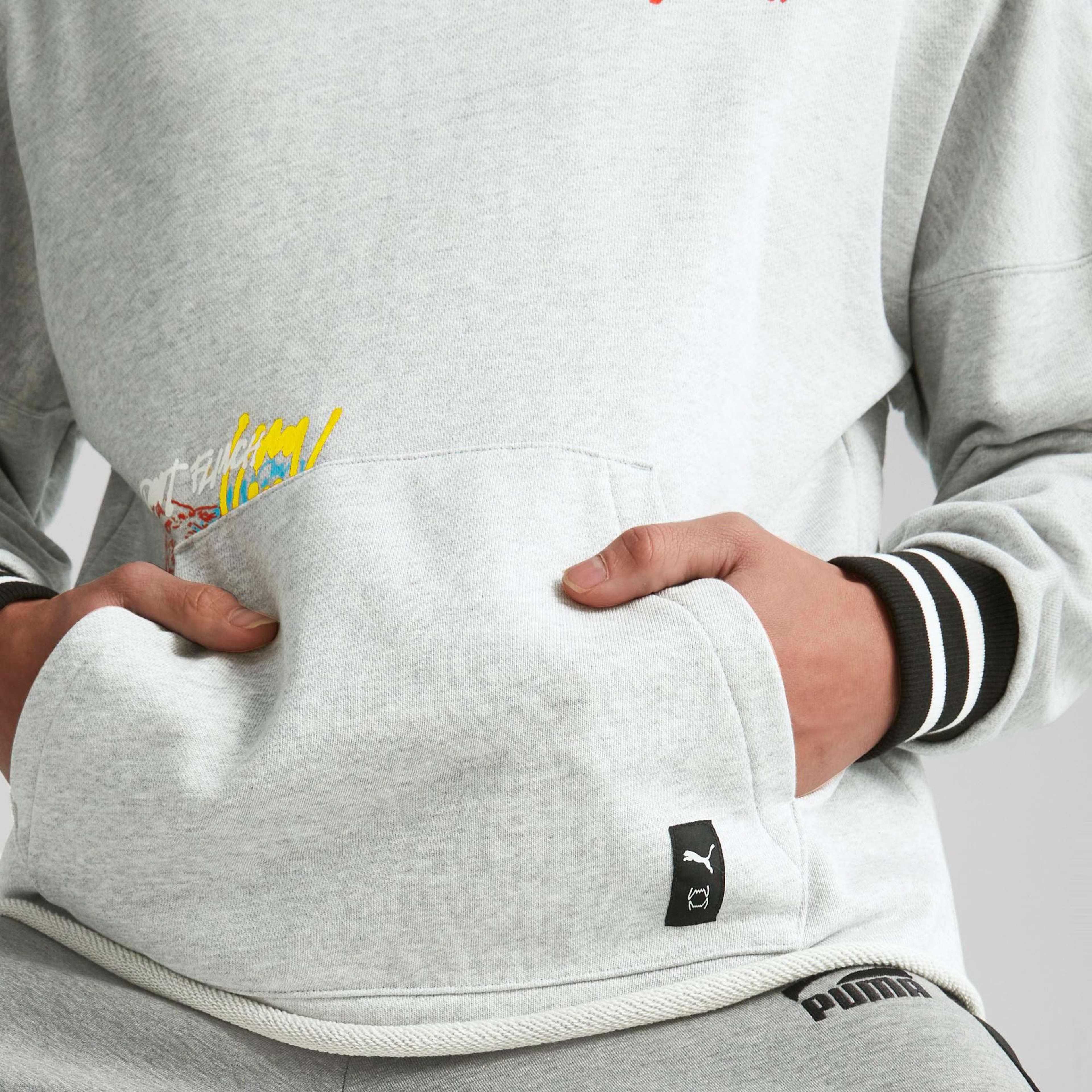 Puma Boroughs Erkek Gri Hoodie