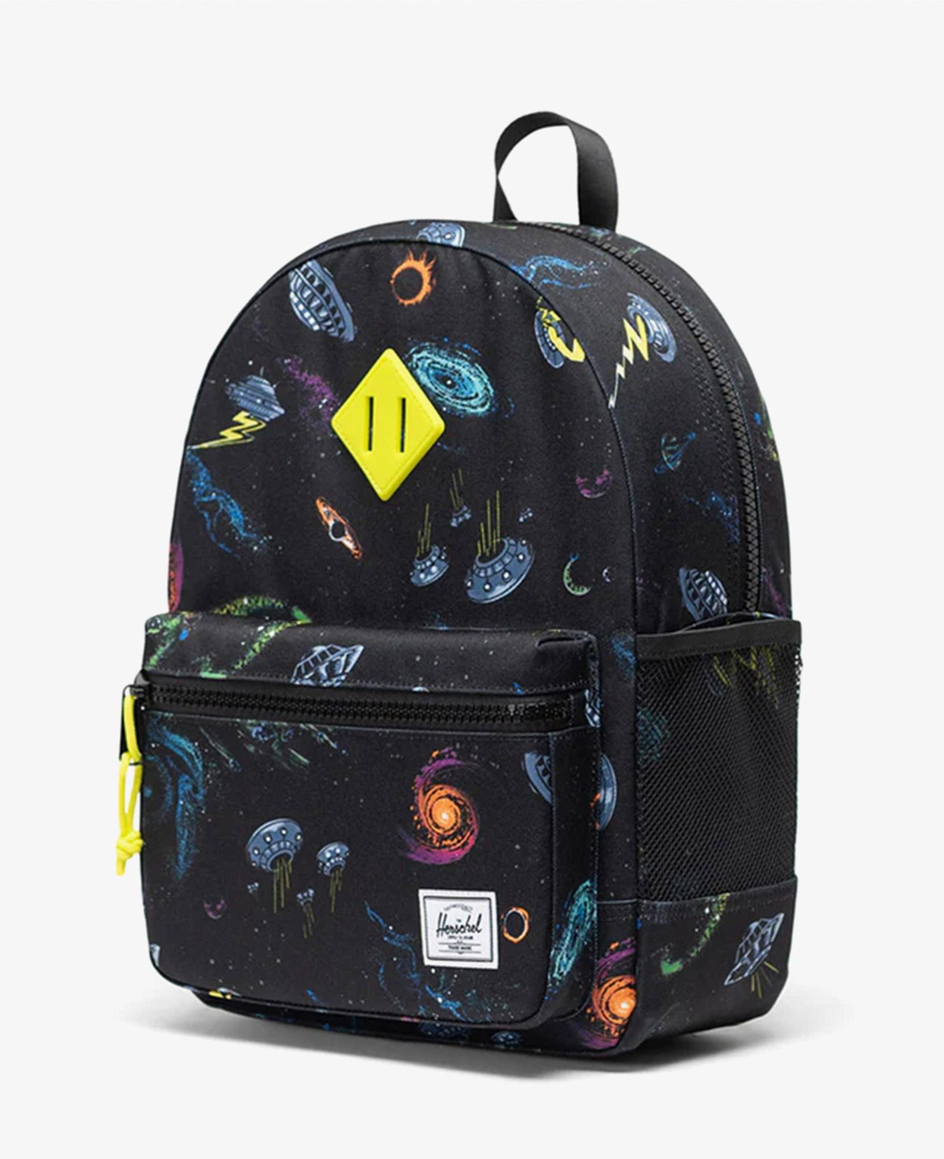 Herschel Heritage Ufo Galaxy Çocuk Siyah Sırt Çantası