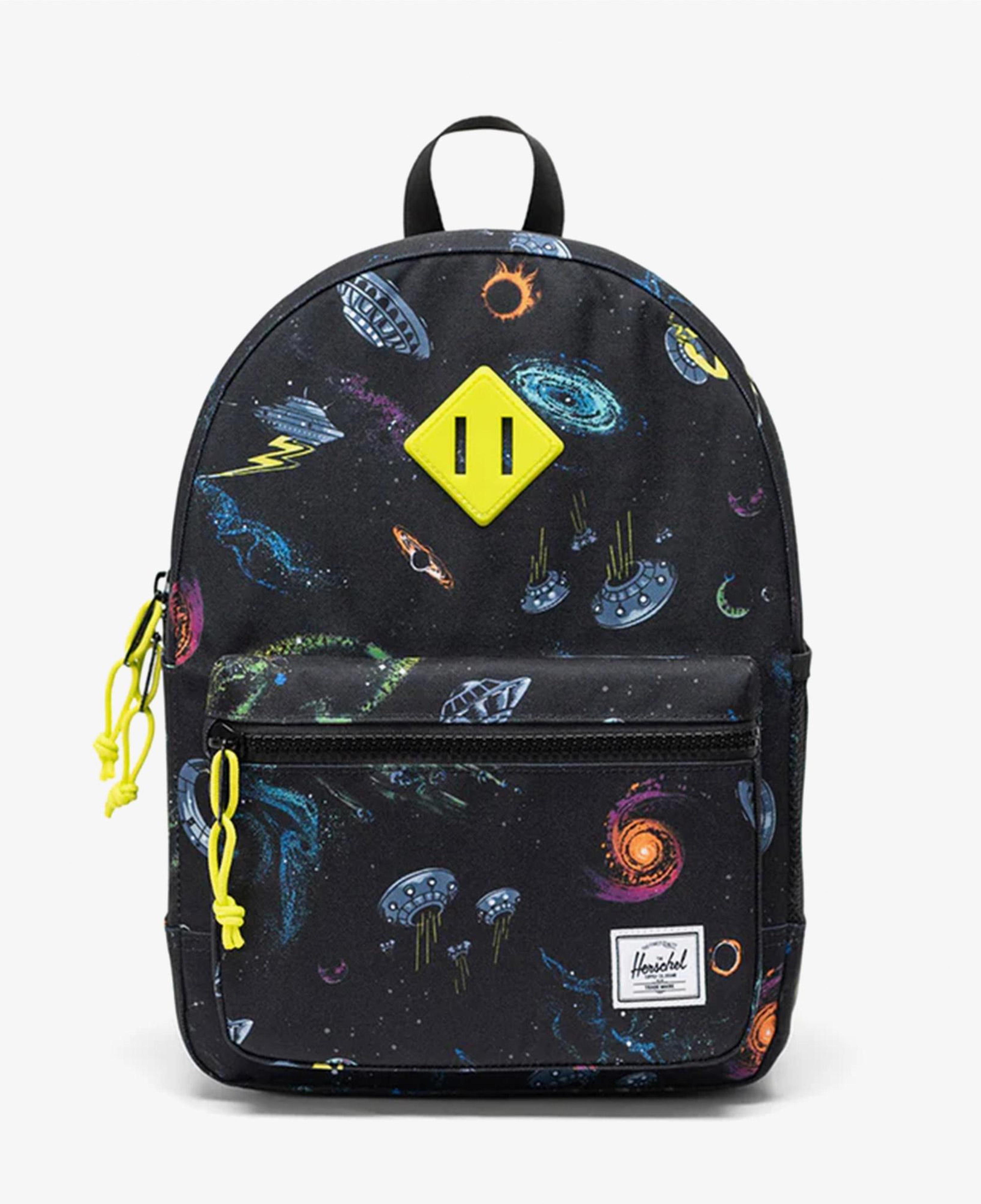 Herschel Heritage Ufo Galaxy Çocuk Siyah Sırt Çantası