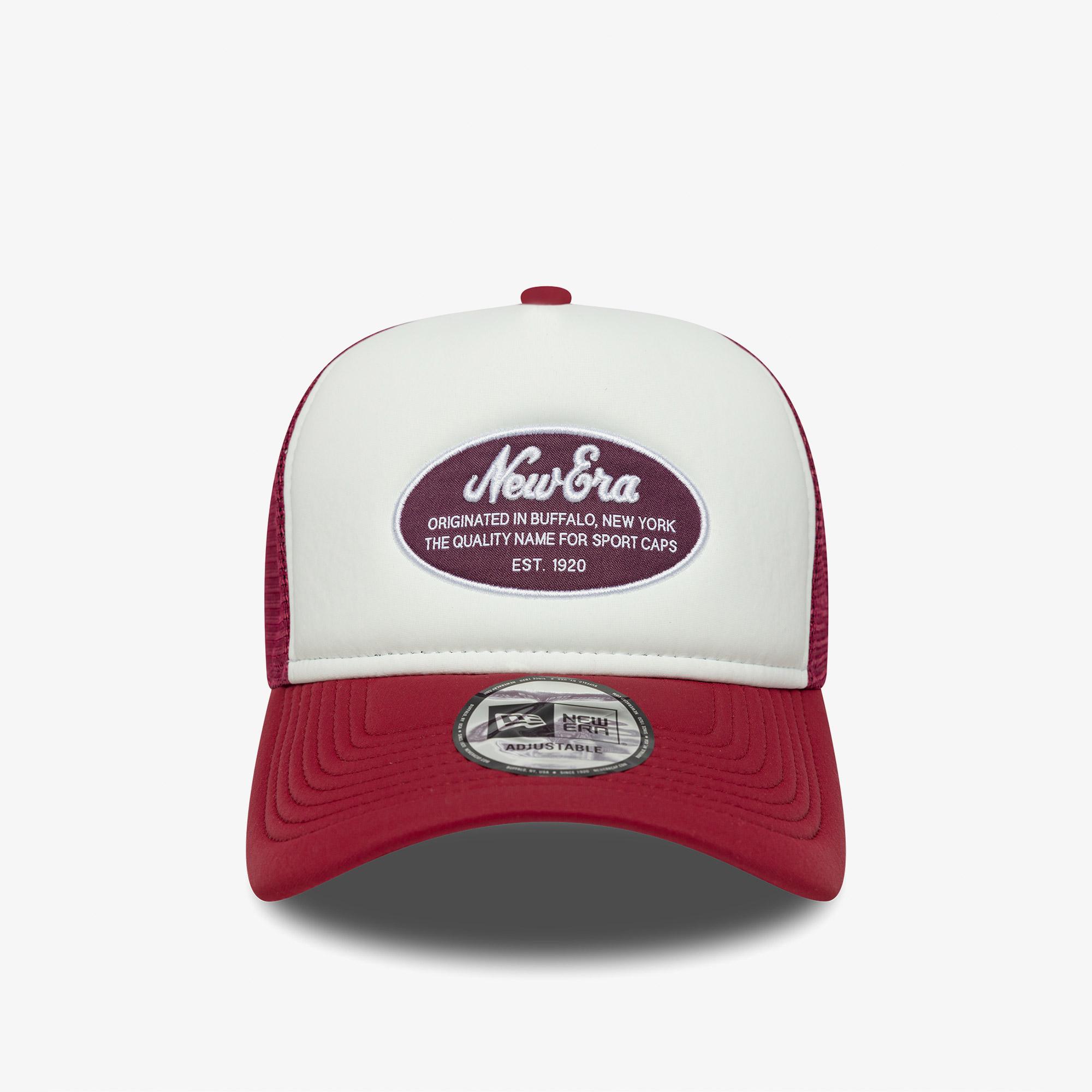 New Era Oval Foam Patch Trucker Kadın Kırmızı/Beyaz Şapka