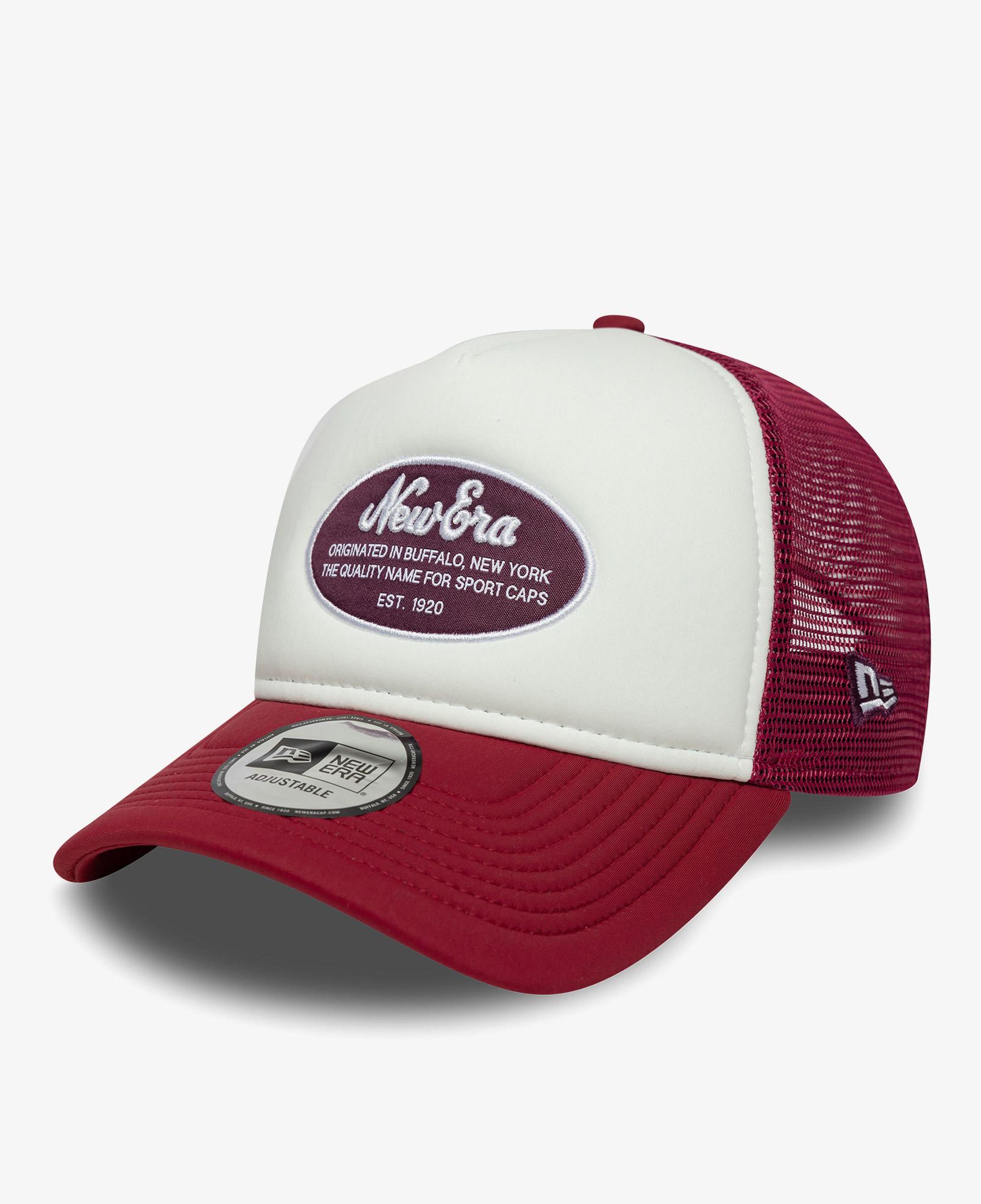 New Era Oval Foam Patch Trucker Kadın Kırmızı/Beyaz Şapka