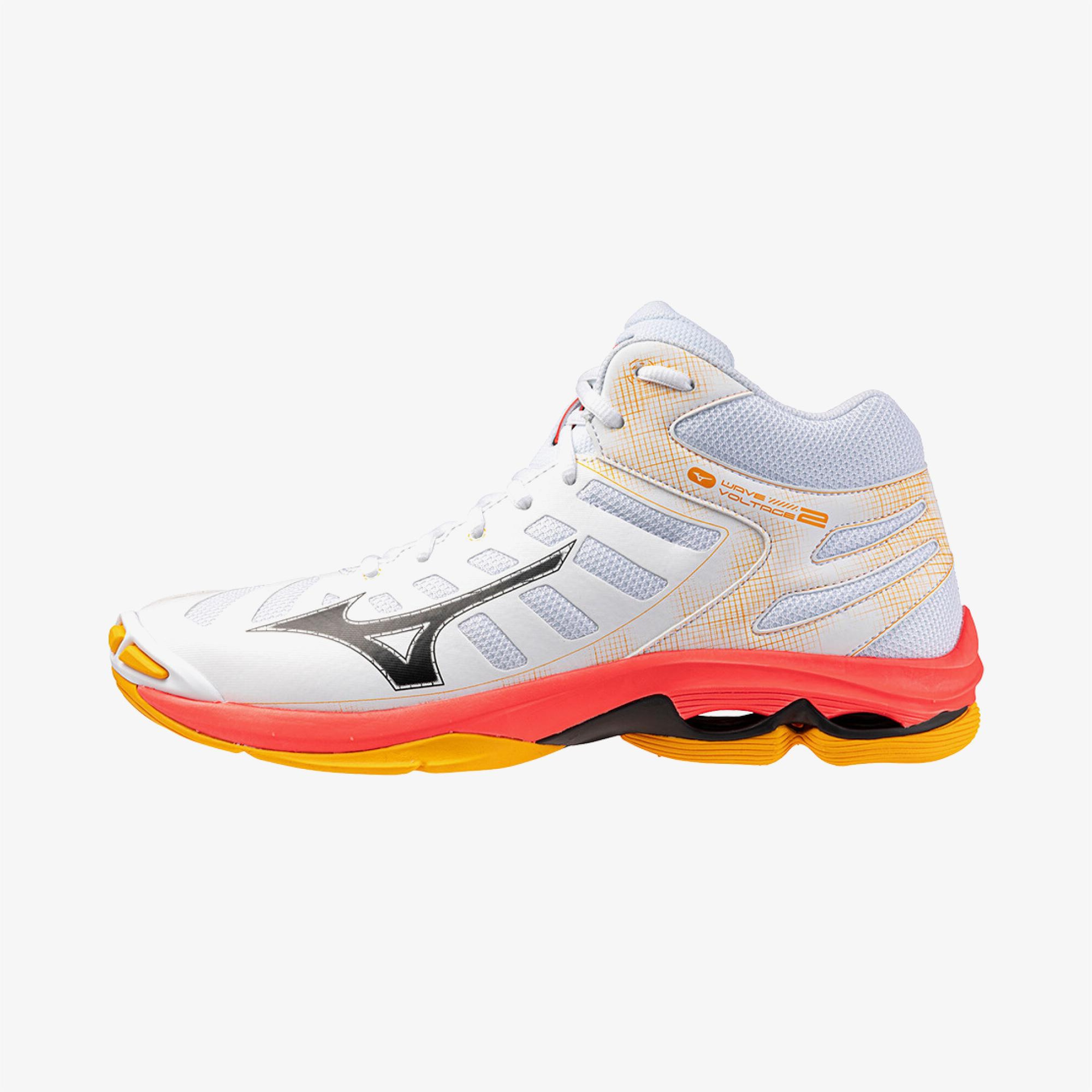 Mizuno Wave Voltage 2 Mid Kadın Beyaz Koşu Ayakkabısı