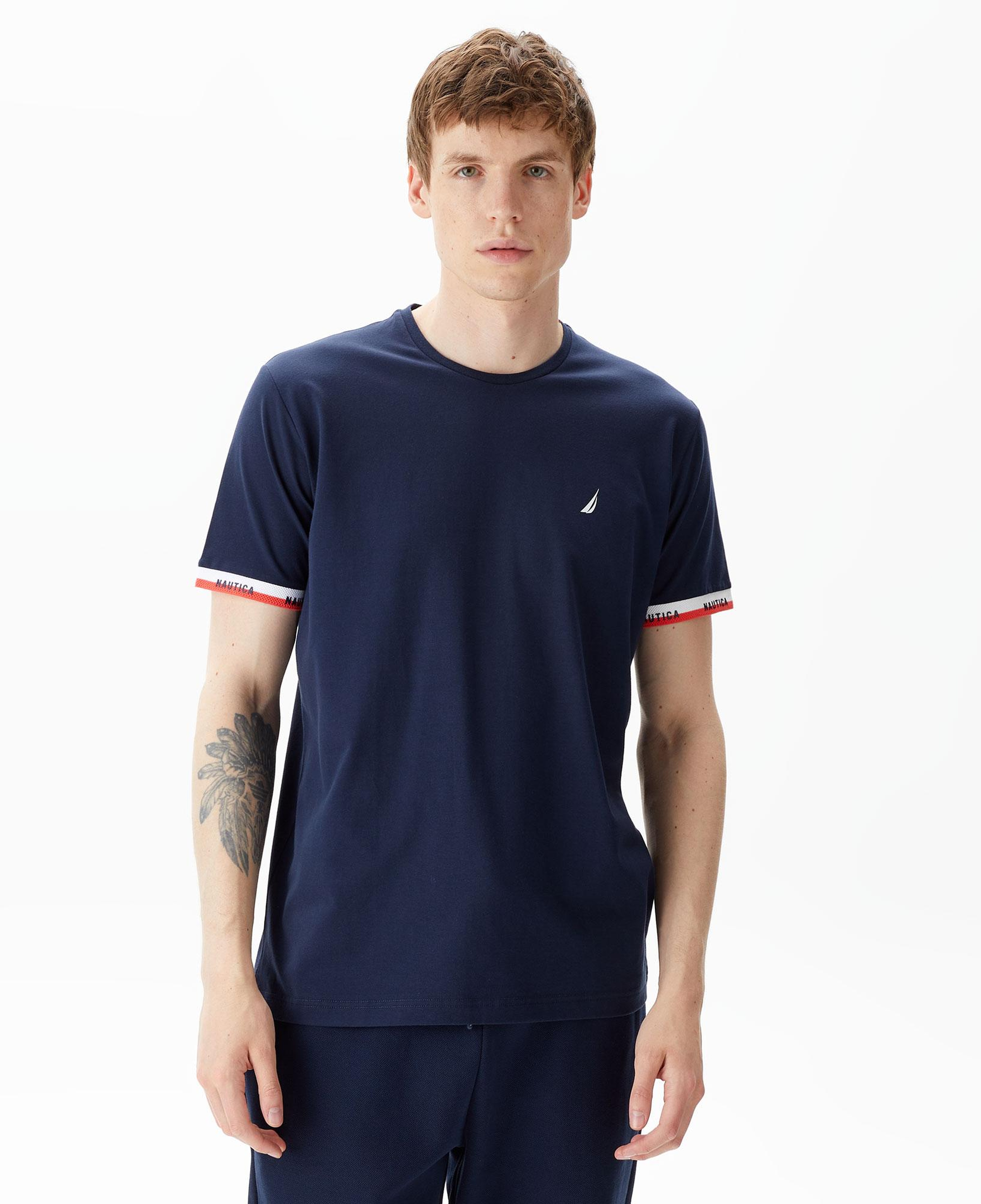 Nautica Erkek Lacivert Standart Fit T-Shirt