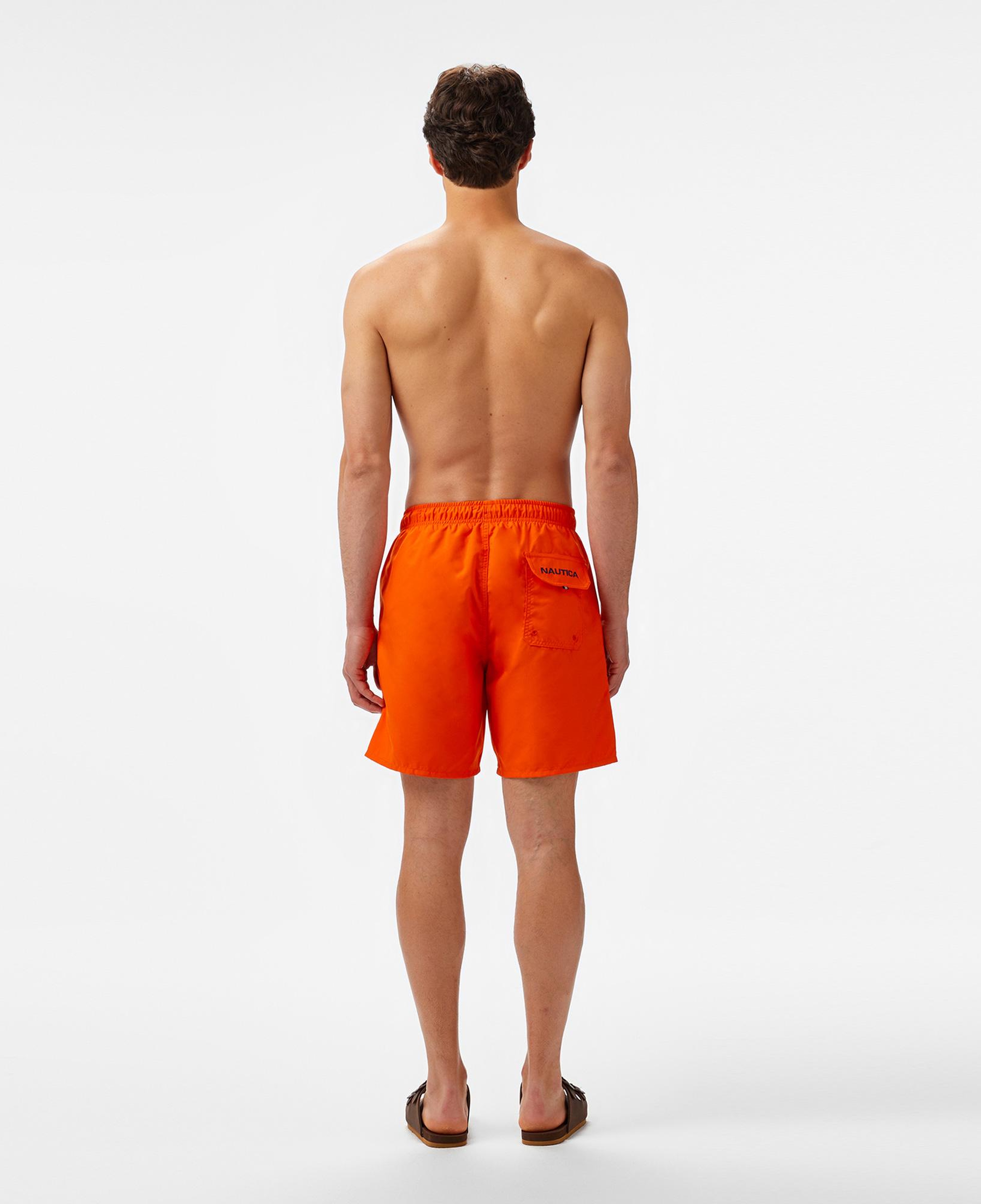 Nautica Erkek Turuncu Regular Fit Deniz Şortu