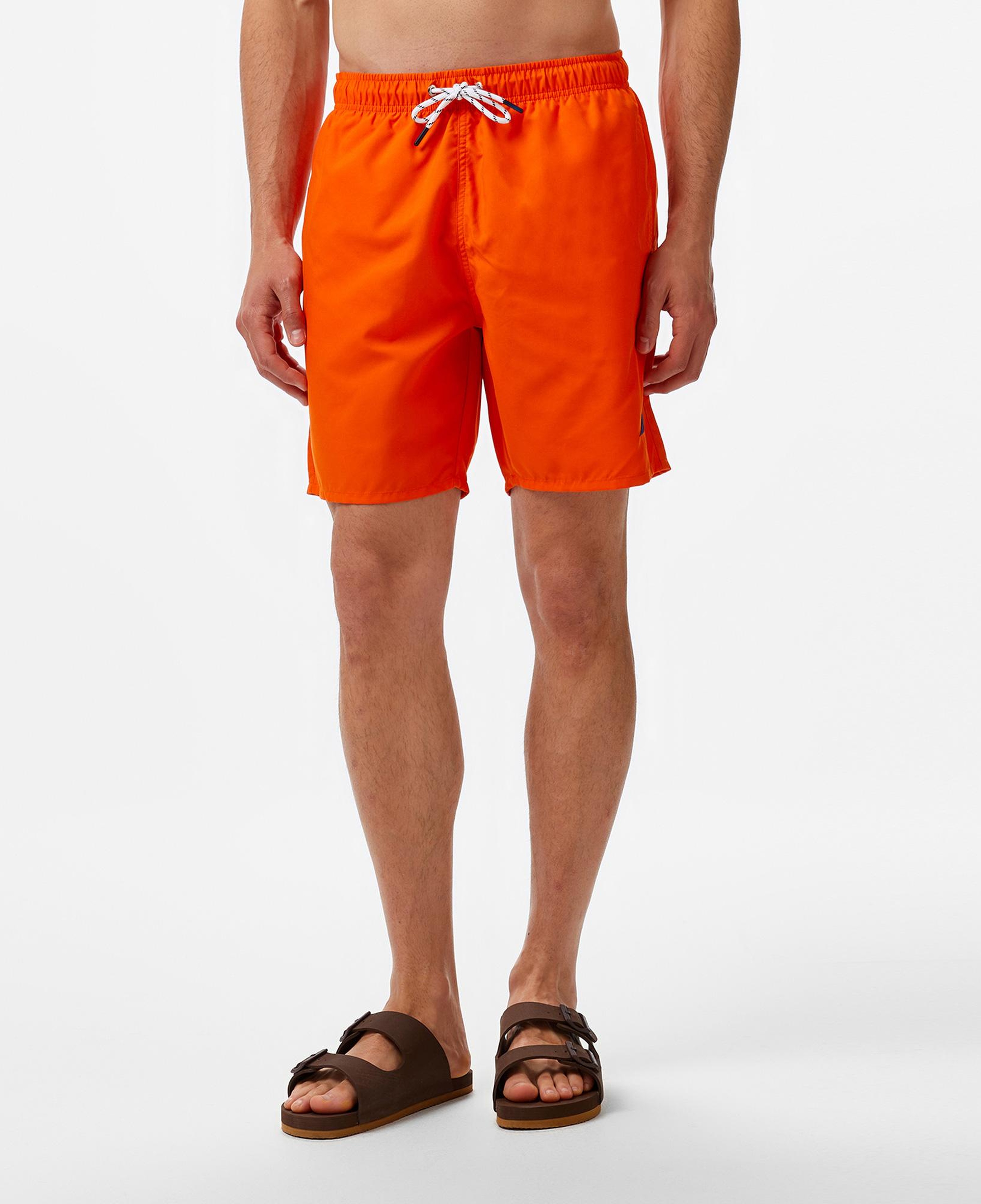 Nautica Erkek Turuncu Regular Fit Deniz Şortu