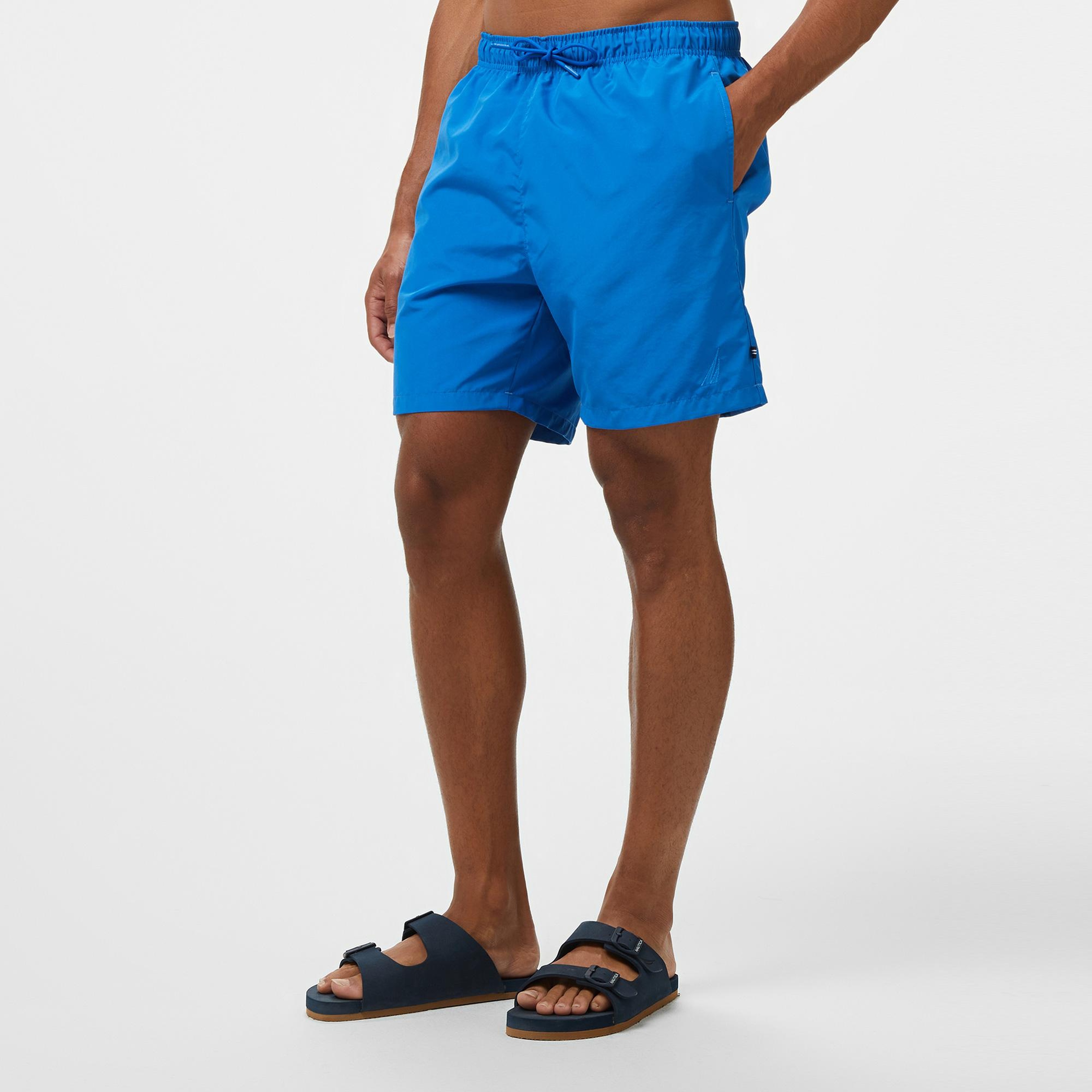 Nautica Erkek Mavi Regular Fit Suda Renk Değiştiren Deniz Şortu