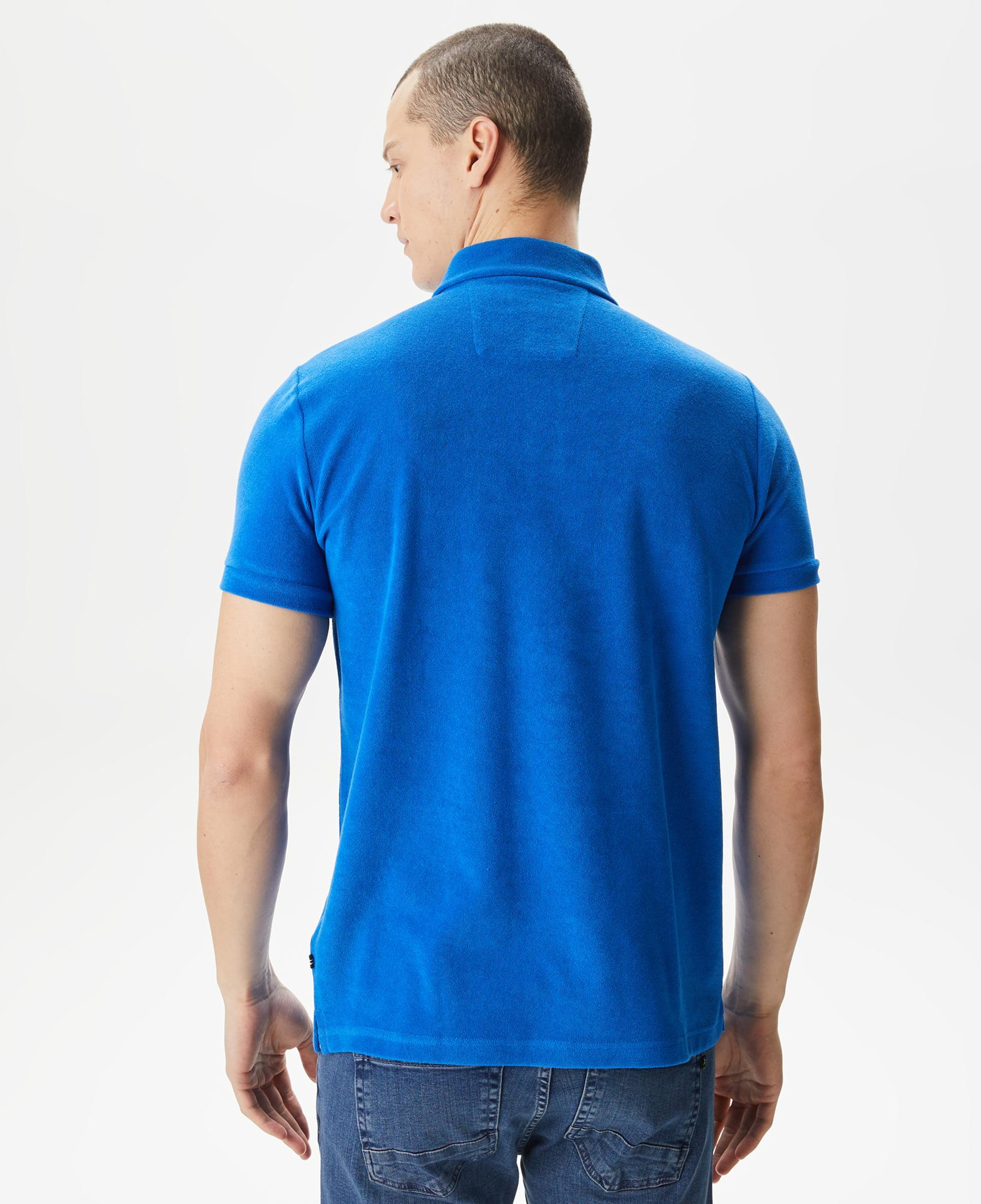 Nautica Erkek Mavi Classic Fit Kısa Kollu Polo Yaka T-Shirt