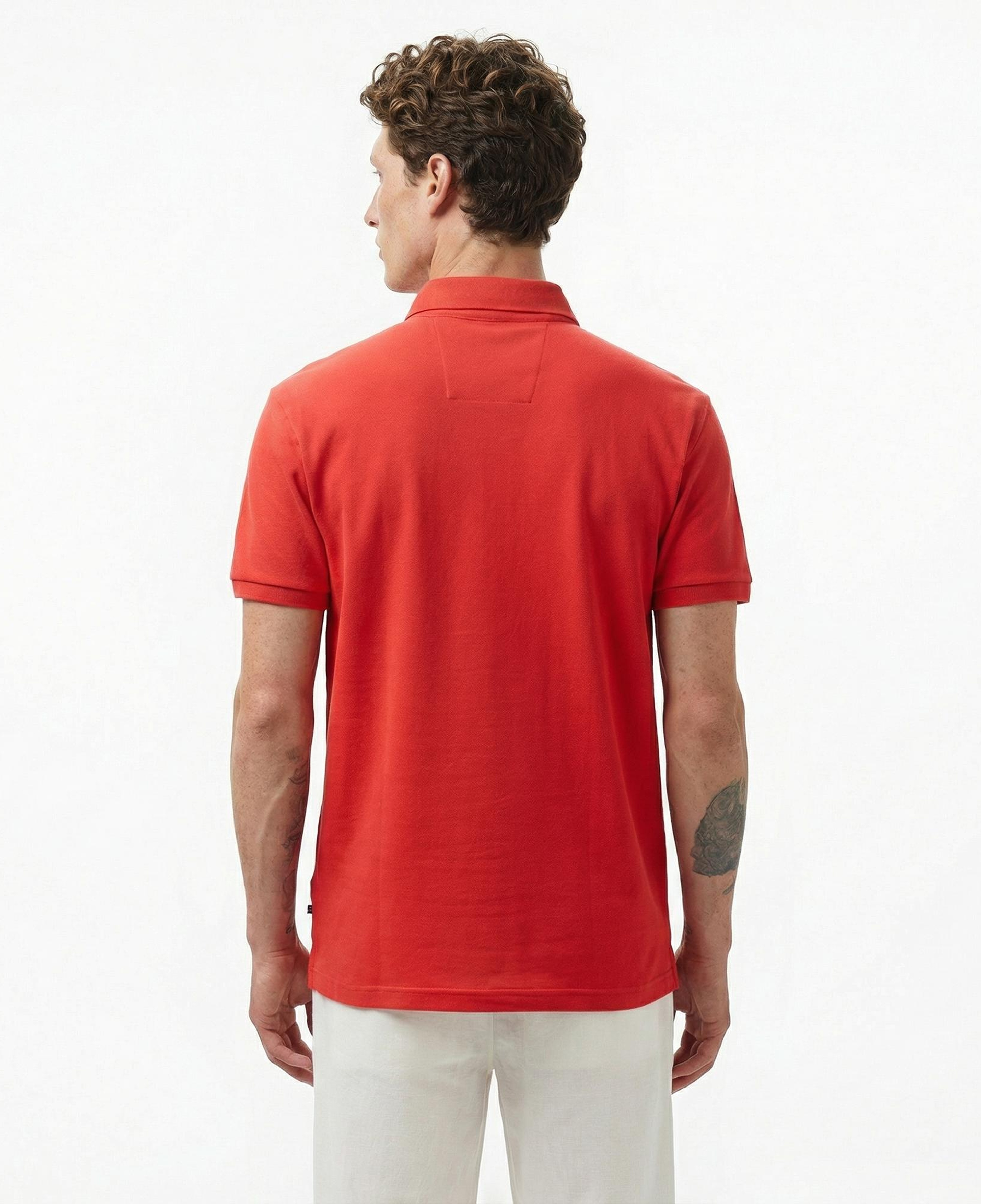 Nautica Erkek Kırmızı Slim Fit Kısa Kollu Polo Yaka T-Shirt