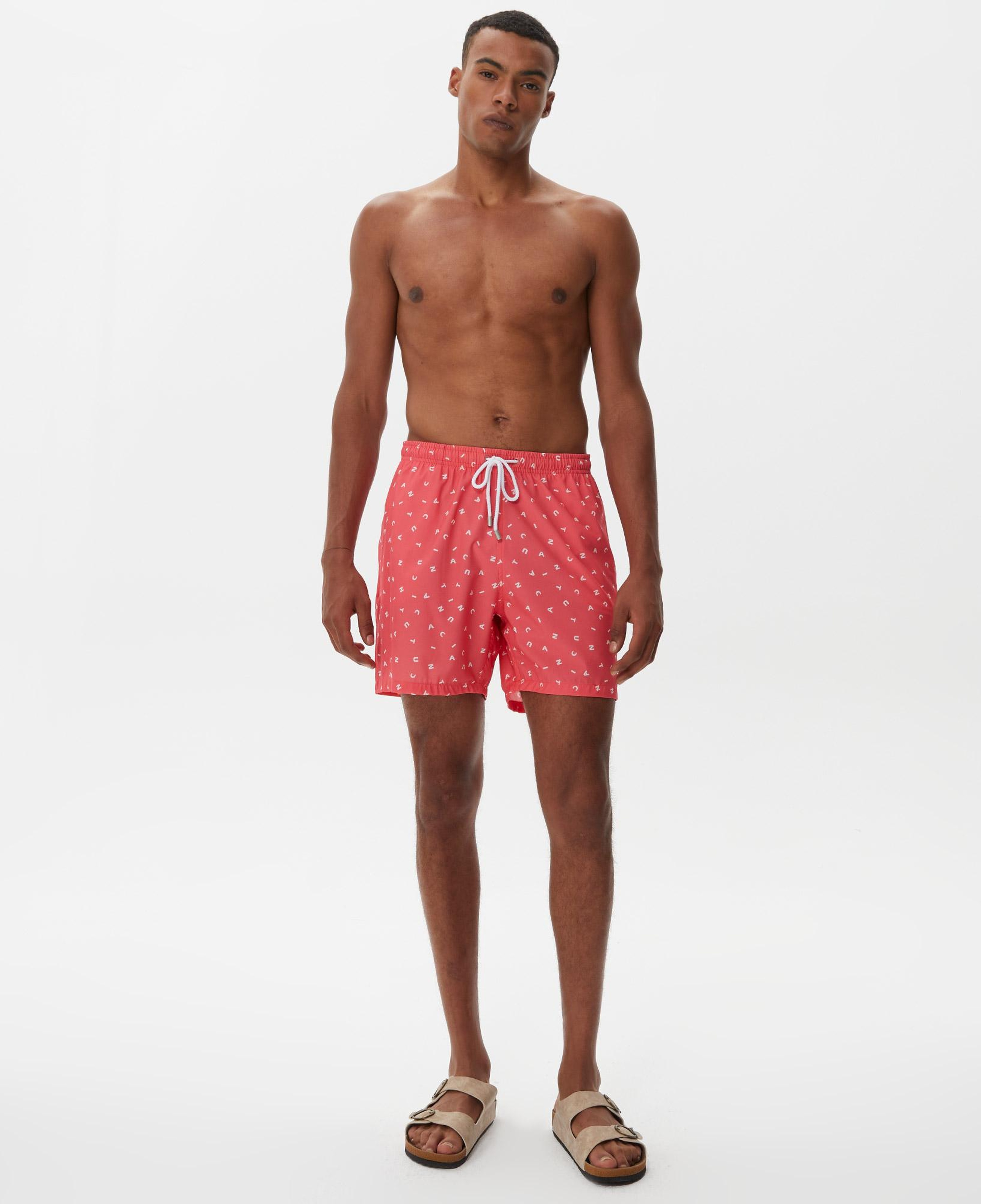 Nautica Erkek Pembe Baskılı Deniz Şortu