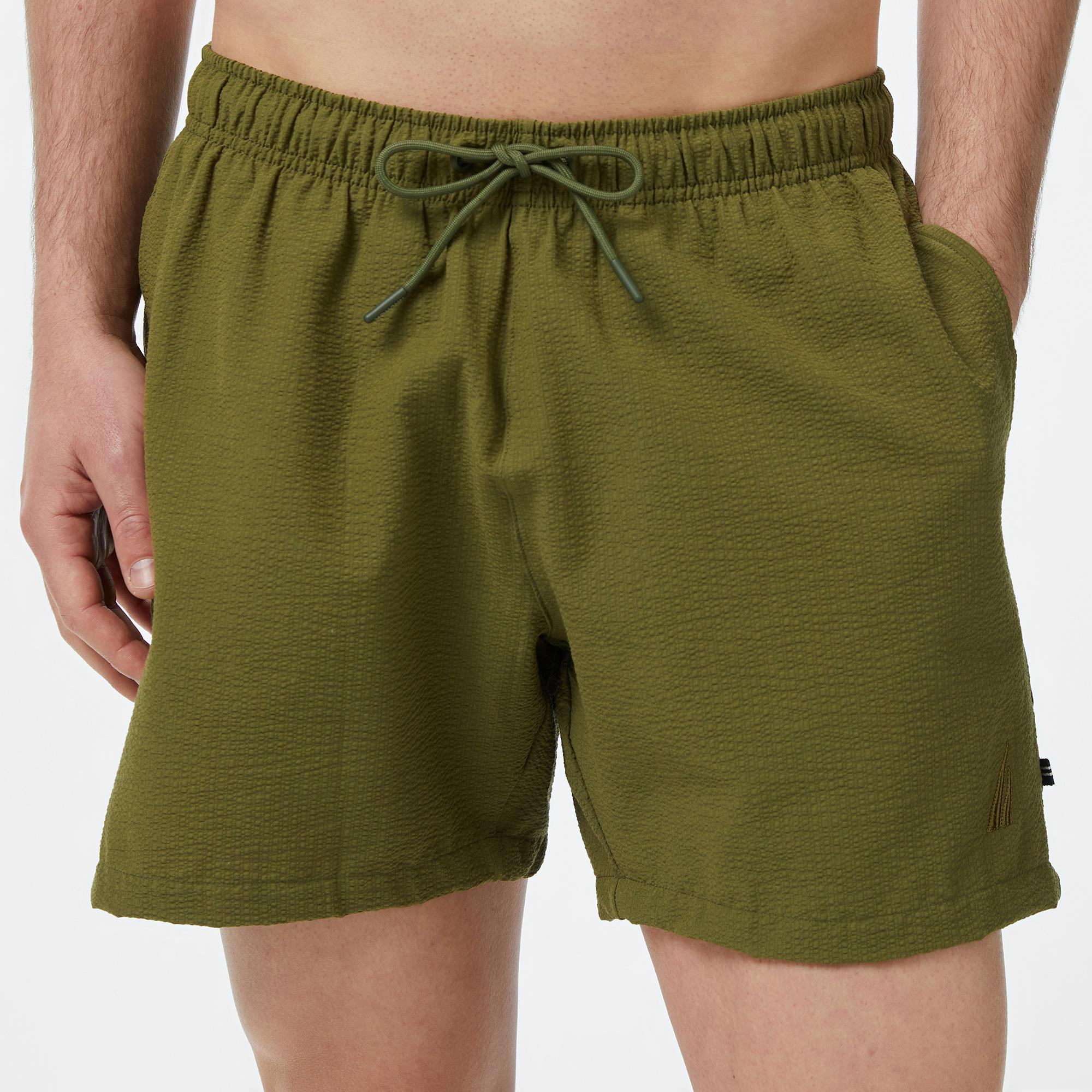 Nautica Erkek Yeşil Regular Fit Deniz Şortu