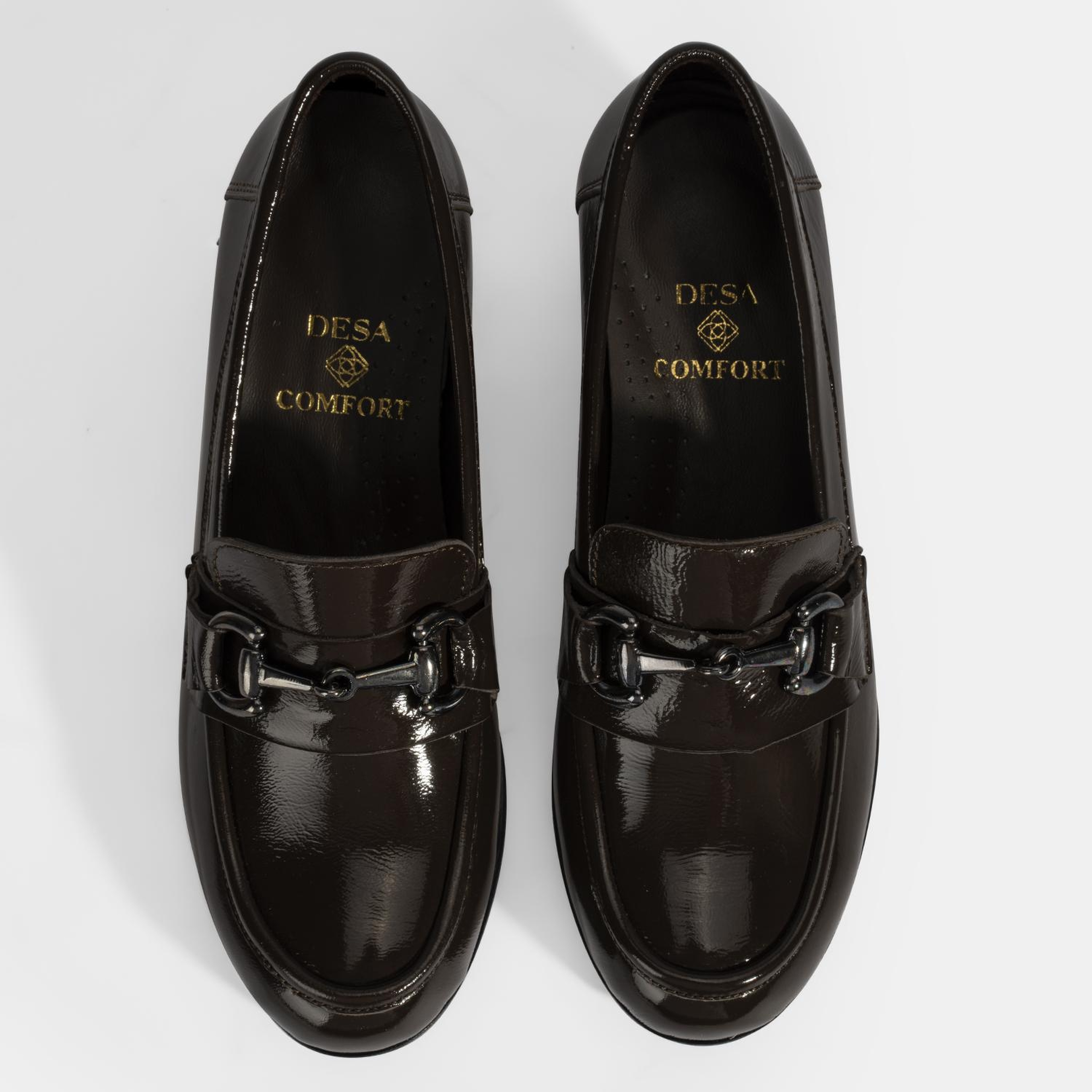 Kadın Kahve DesaComfort Topuklu Rugan Ayakkabı